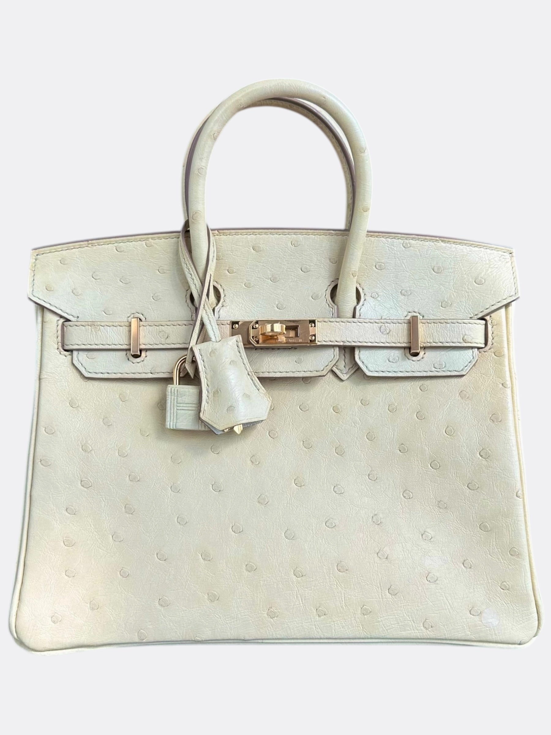 Hermes Beton Ostrich Birkin 25