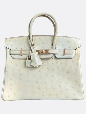 Hermes Beton Ostrich Birkin 25