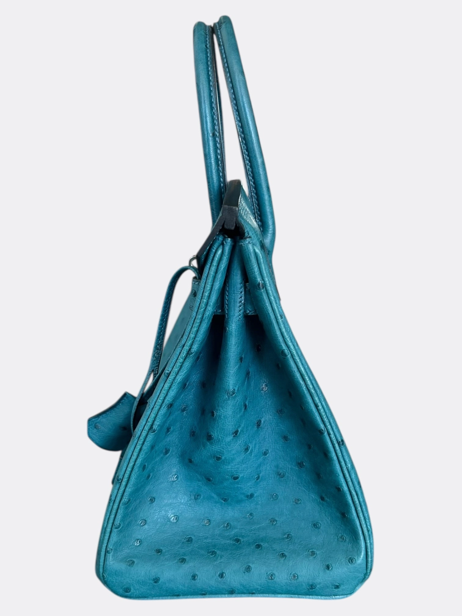 Hermes Blue Ostrich Birkin 30