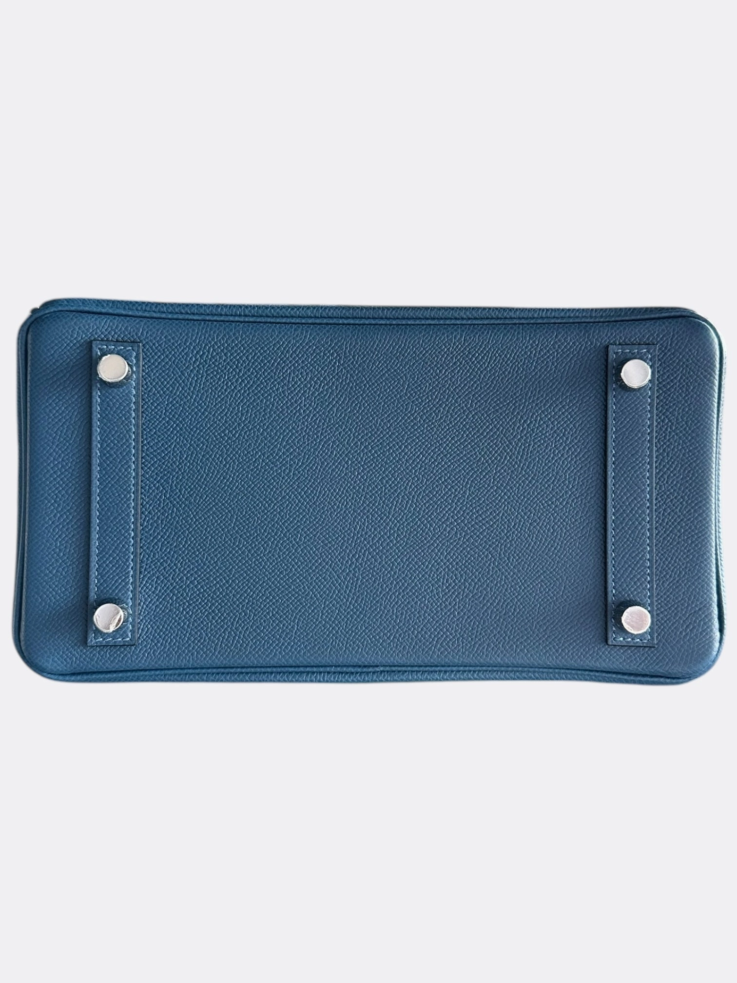 Hermes Blue Tri-Color Epsom Birkin 25