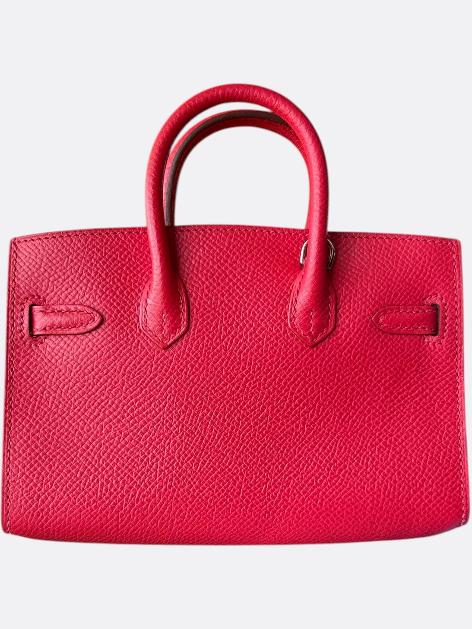 Hermes Bougainvillea Red Togo Mini Birkin 15