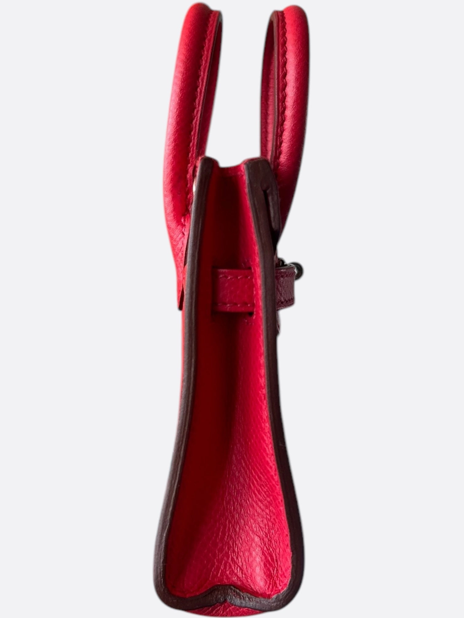 Hermes Bougainvillea Red Togo Mini Birkin 15