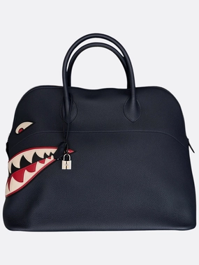 Hermes Indigo Blue Togo Monster Bolide 45