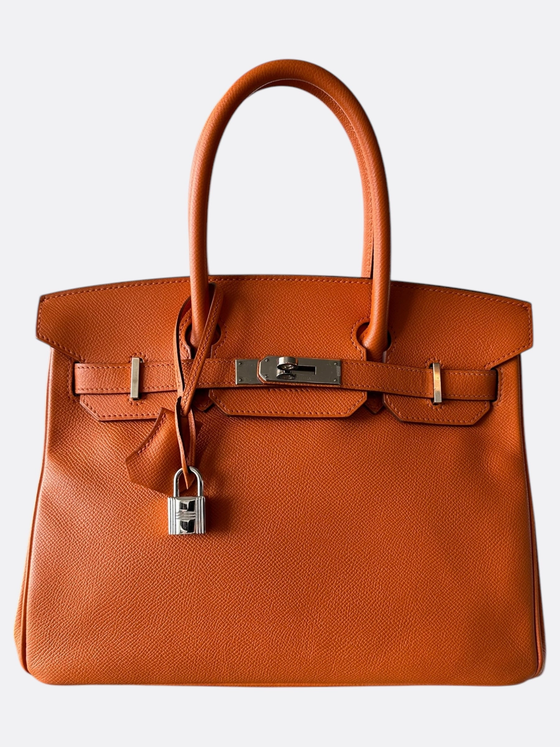 Hermes Orange Epsom Birkin 30
