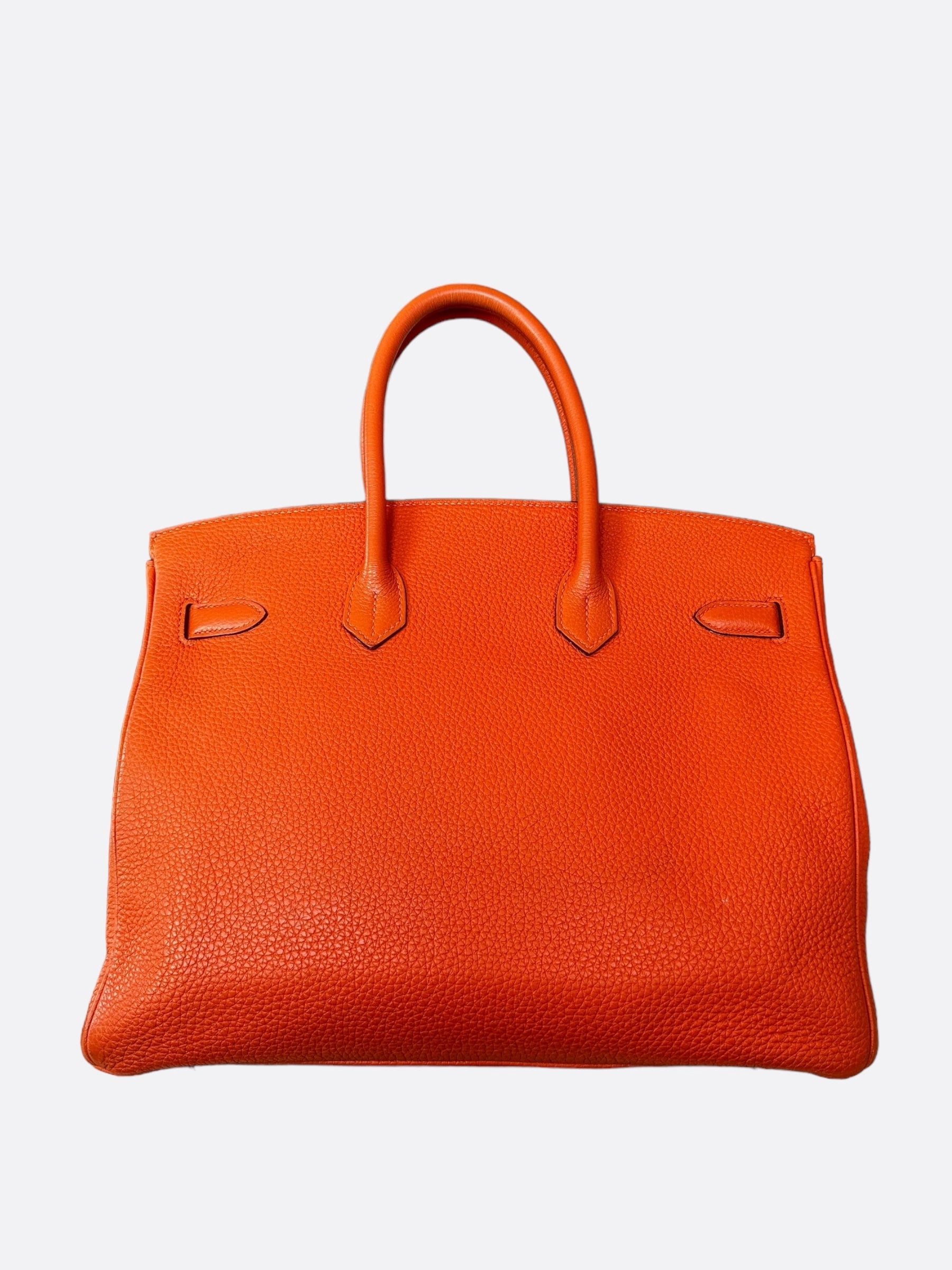 Hermes Orange Togo GHW Birkin 35