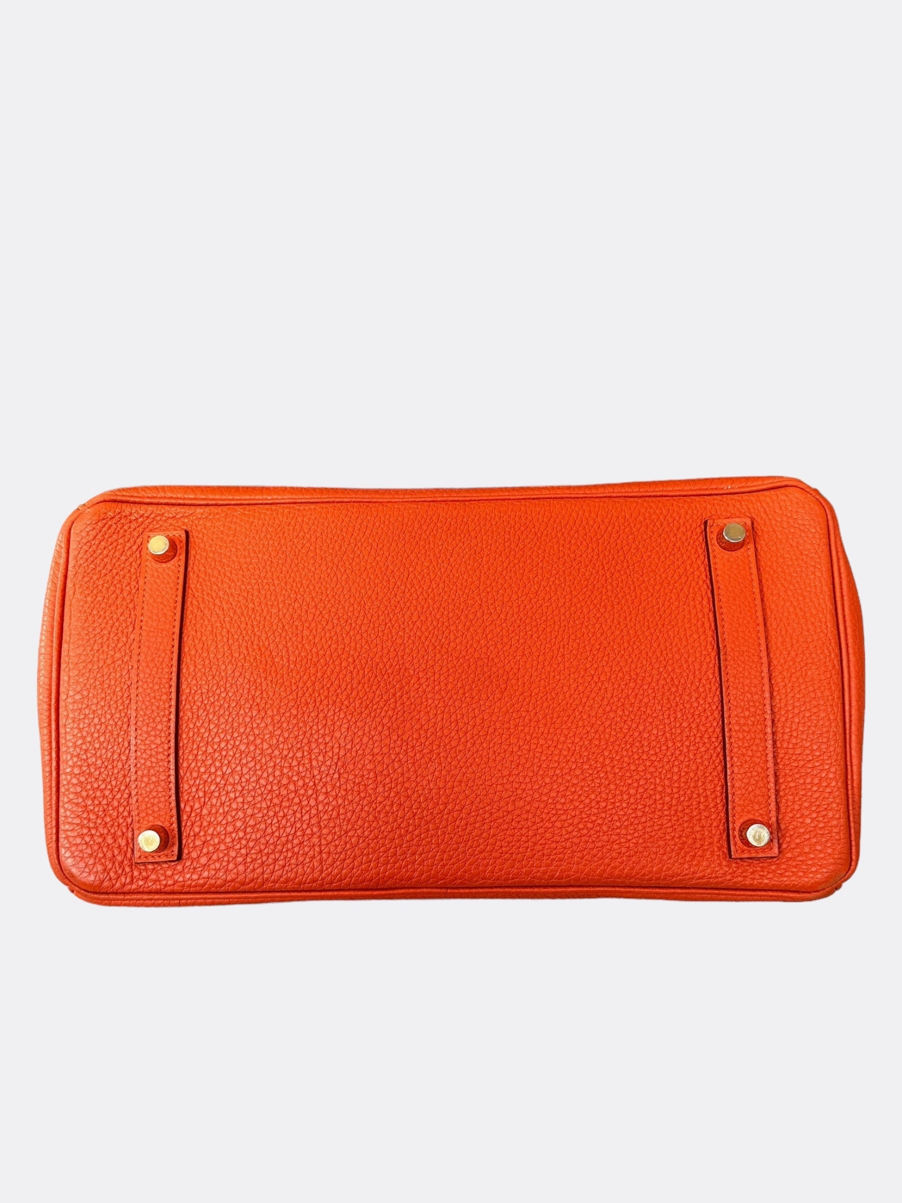 Hermes Orange Togo GHW Birkin 35