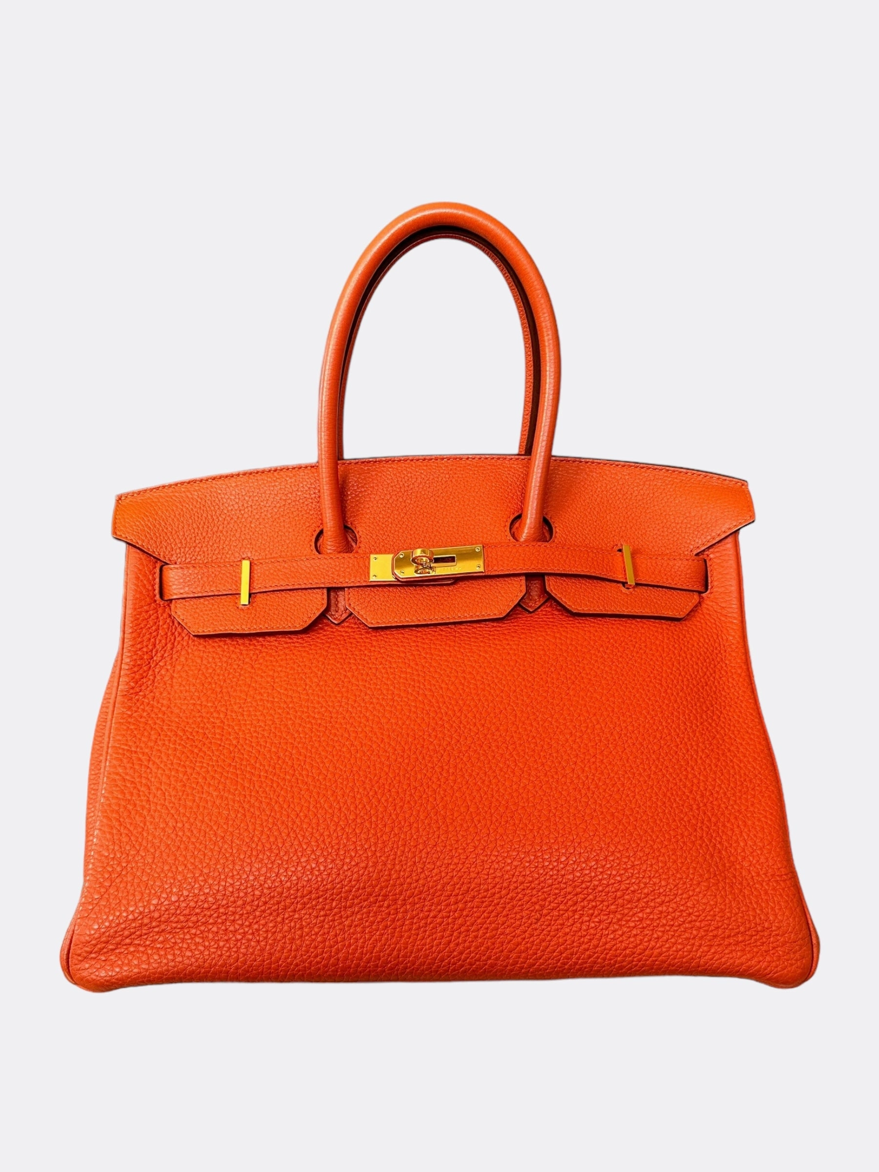 Hermes Orange Togo GHW Birkin 35