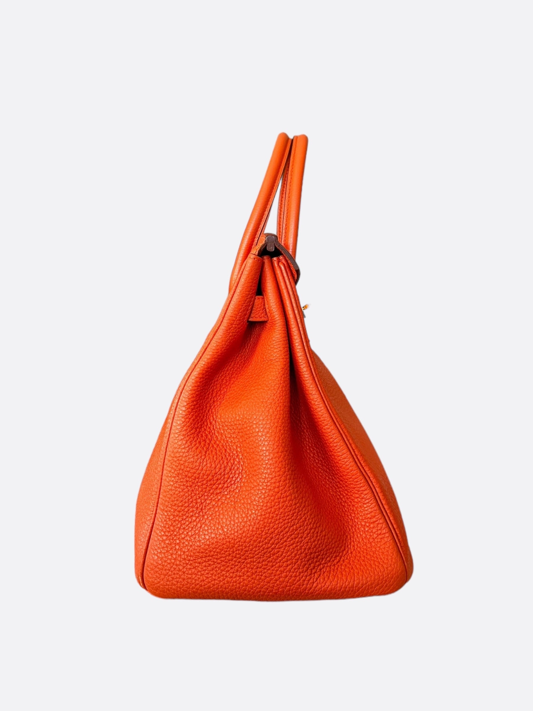 Hermes Orange Togo GHW Birkin 35