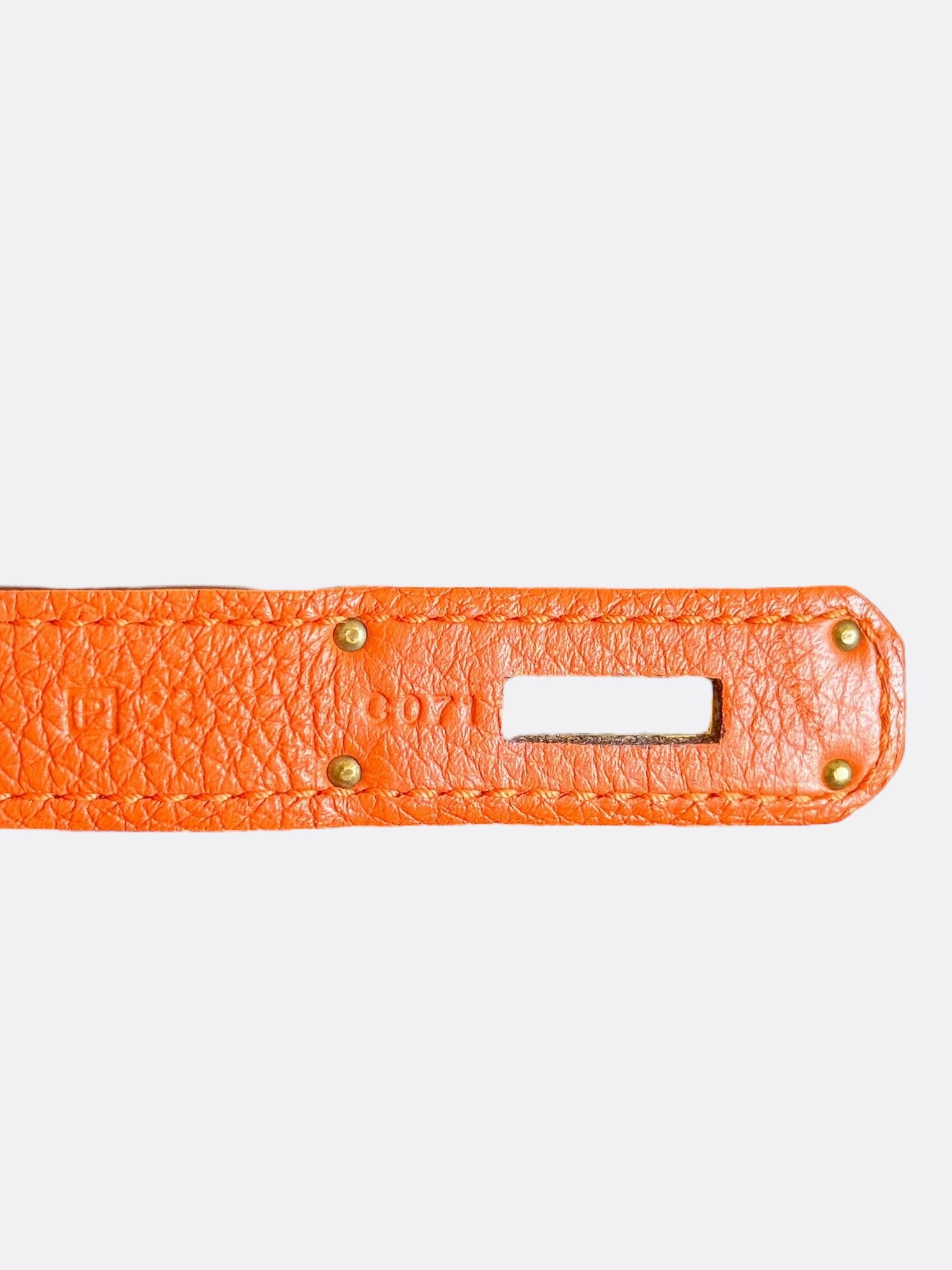 Hermes Orange Togo GHW Birkin 35