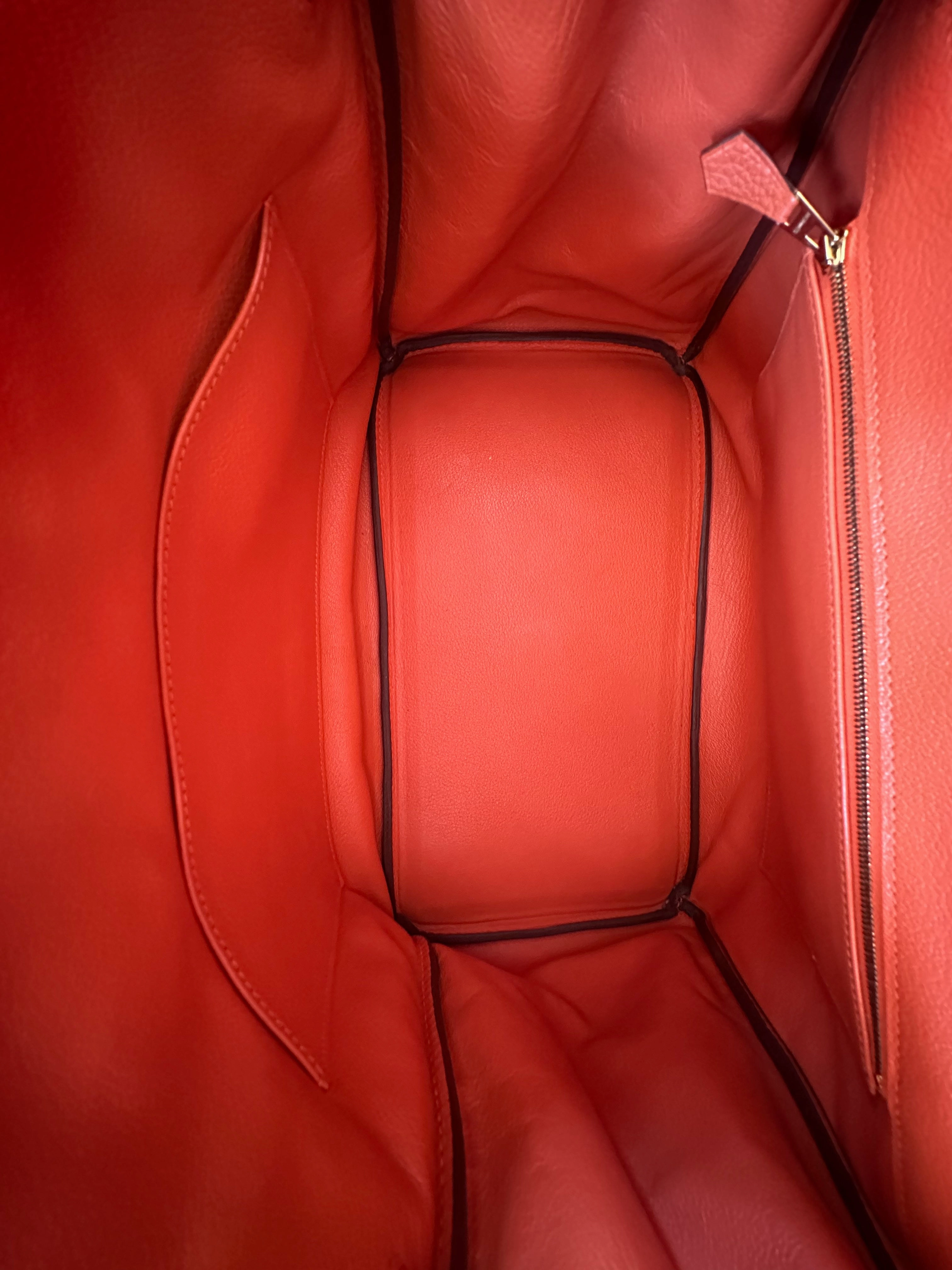 Hermes Orange Togo GHW Birkin 35