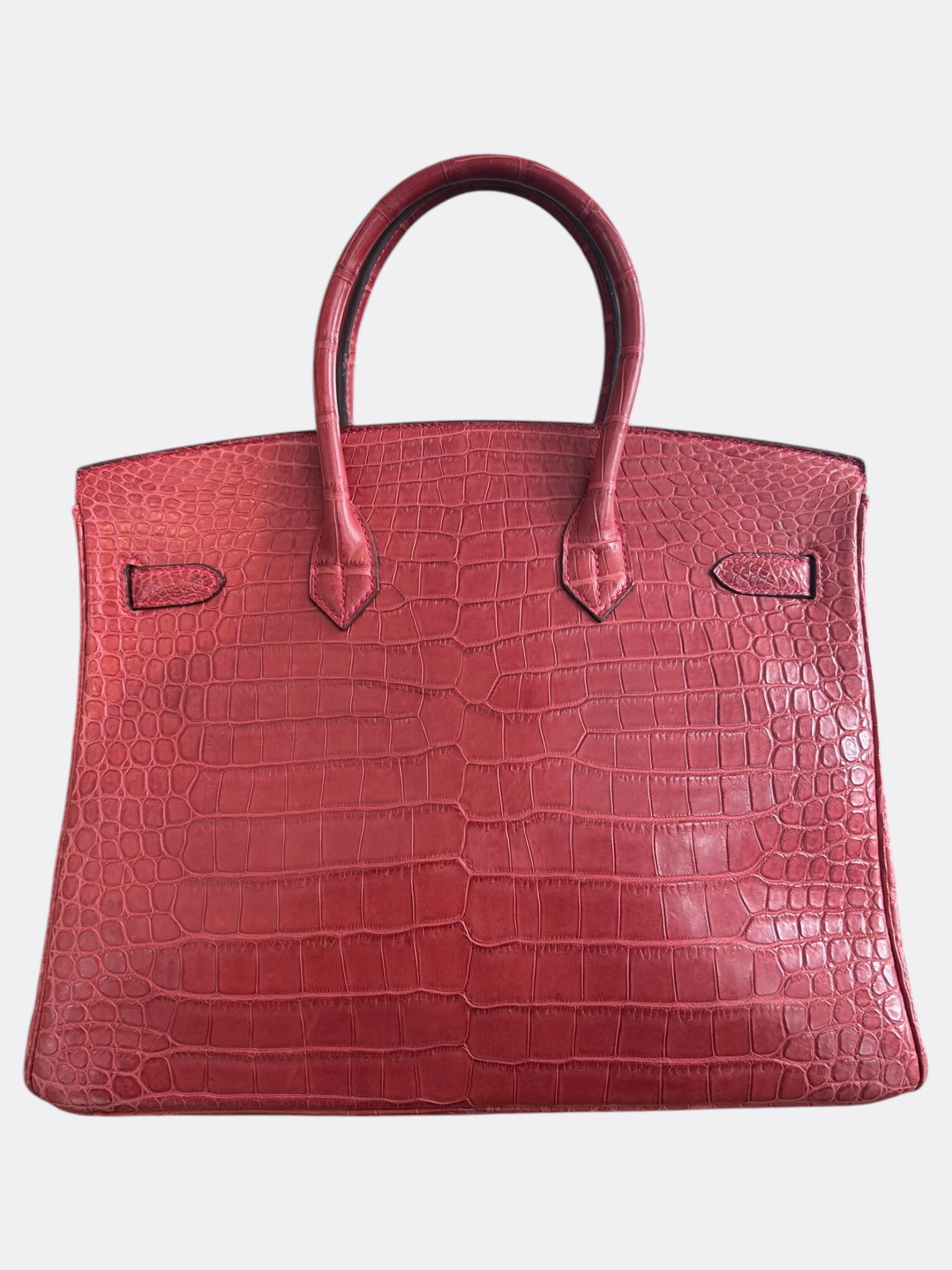 Hermes Red Crocodile Birkin 35