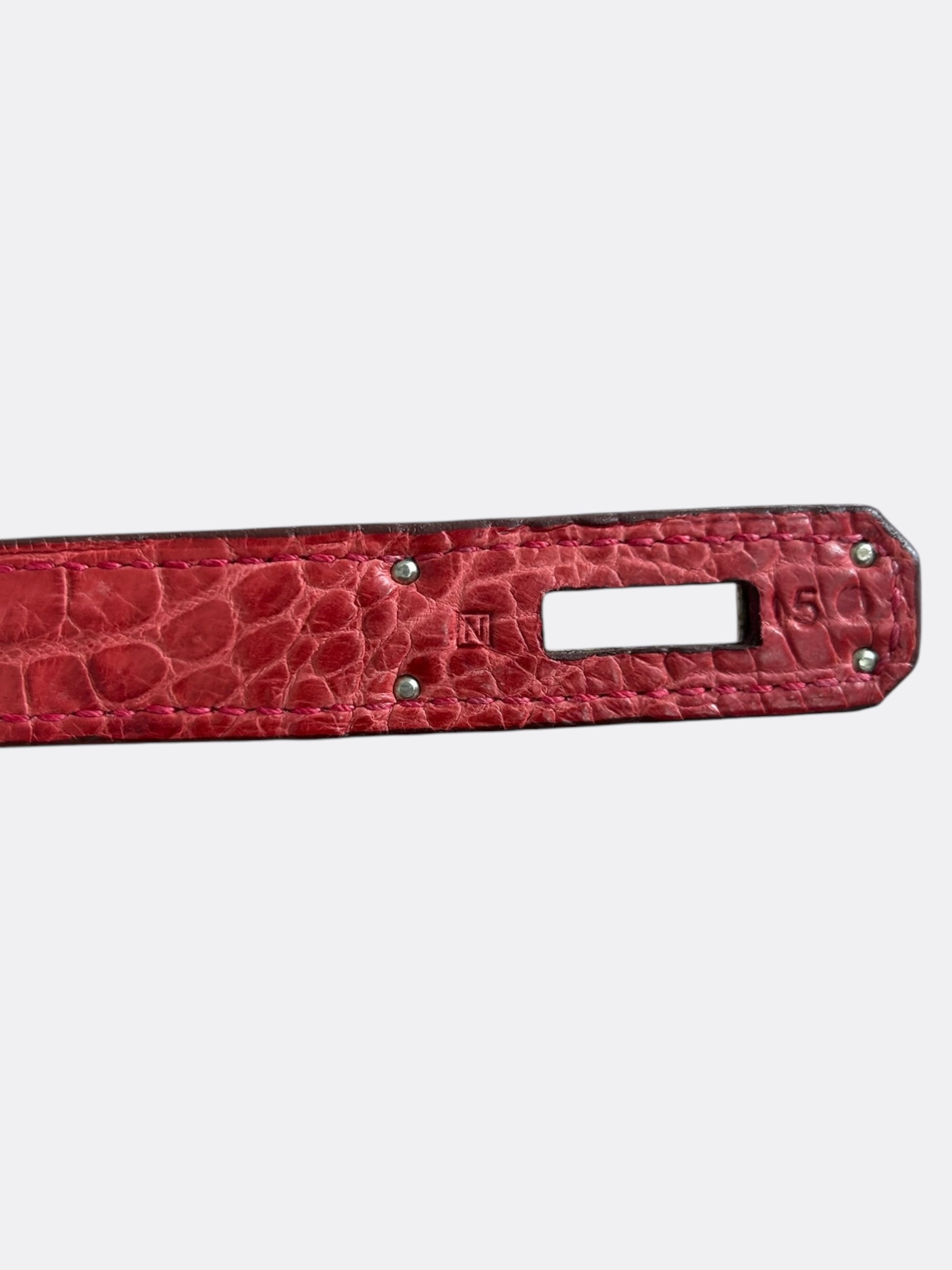 Hermes Red Crocodile Birkin 35