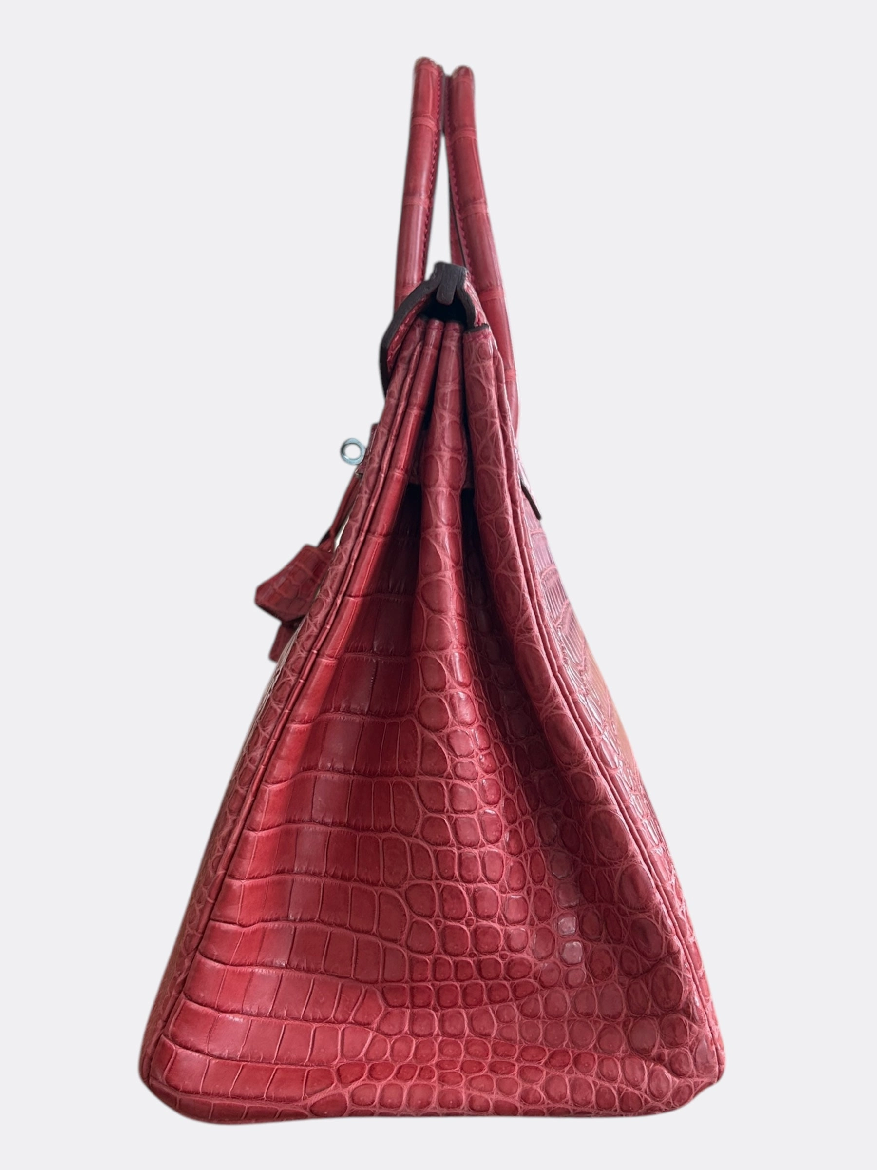 Hermes Red Crocodile Birkin 35