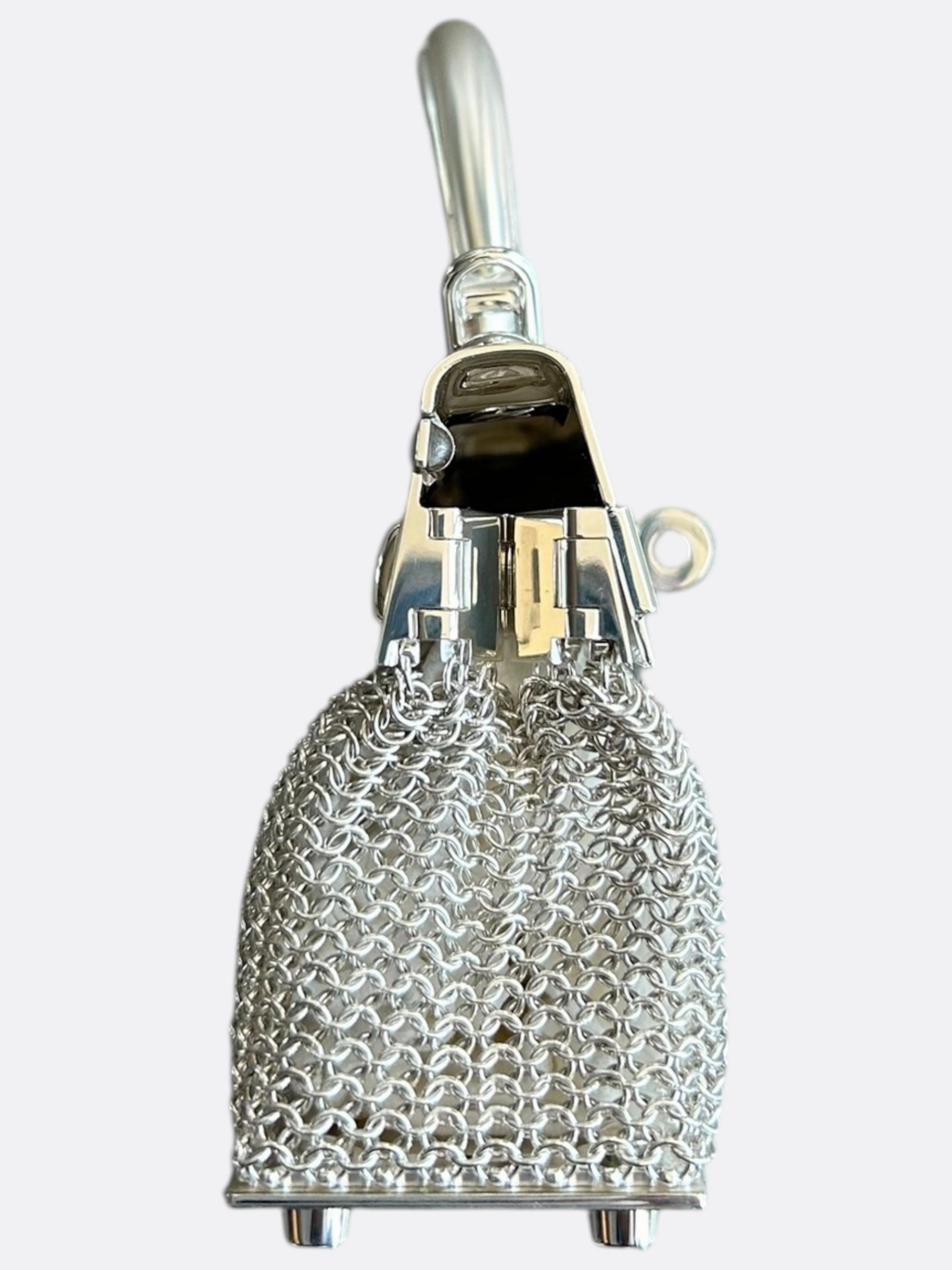 Hermes Sterling Silver Kellymorphose Sac Bijou Kelly Argent