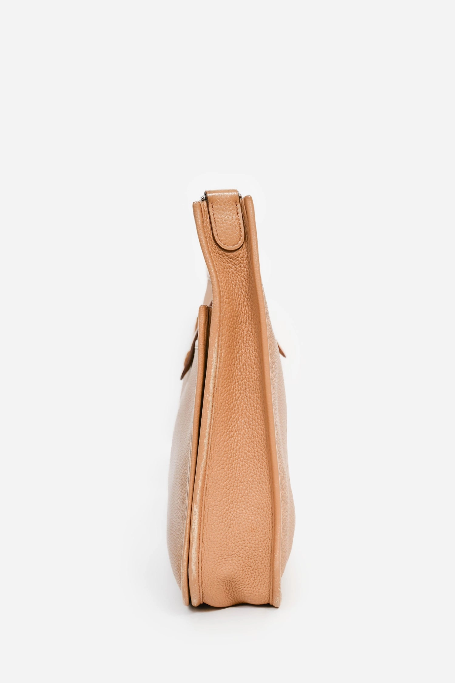 Herms 2008 Beige Clemence Leather Evelyne GM (As Is)