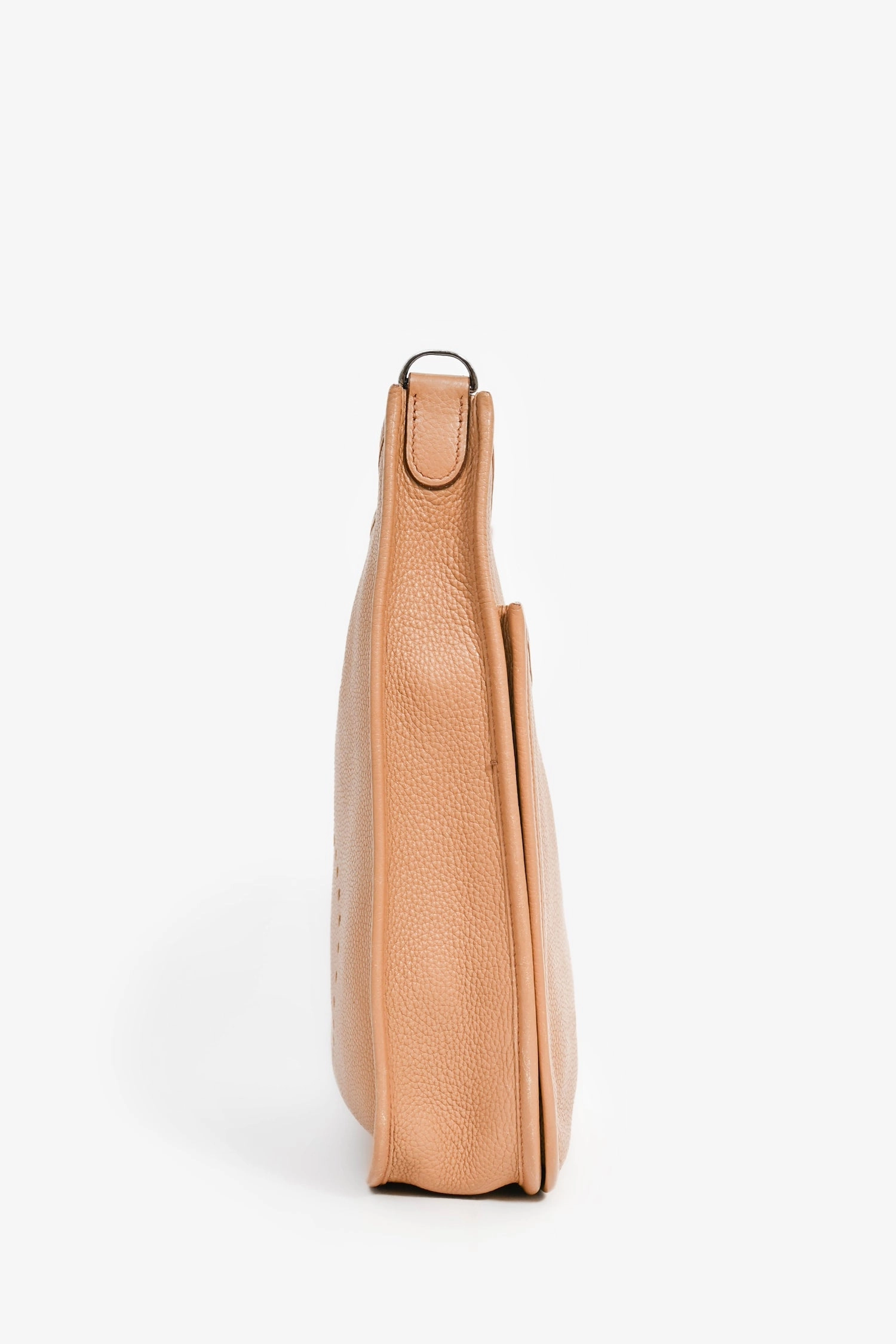 Herms 2008 Beige Clemence Leather Evelyne GM (As Is)