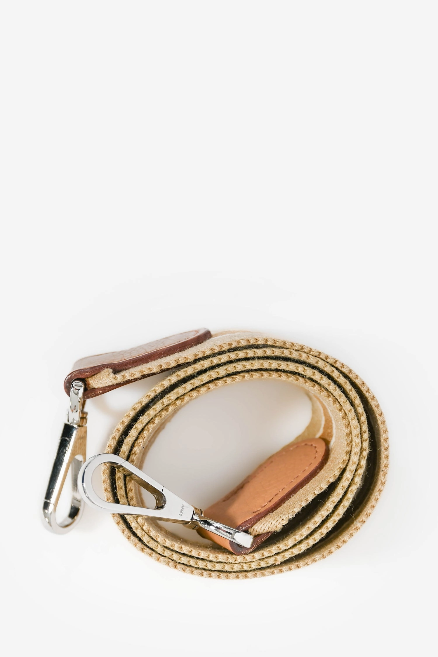 Herms 2008 Beige Clemence Leather Evelyne GM (As Is)