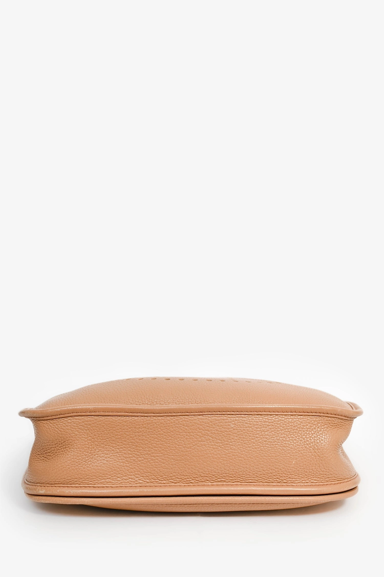Herms 2008 Beige Clemence Leather Evelyne GM (As Is)