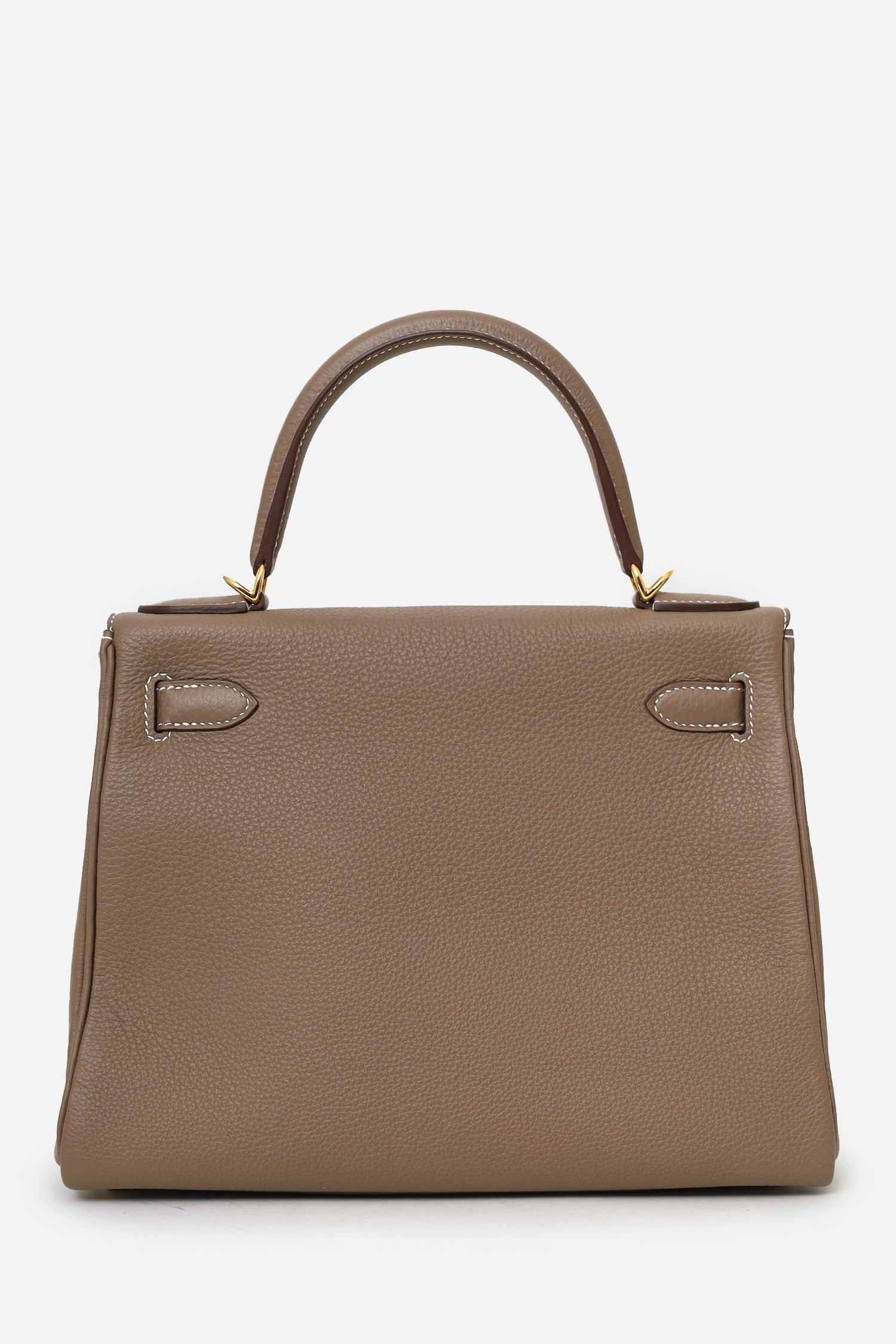 Herms 2022 Etoupe Togo Leather Kelly II Retourne 28 with Strap