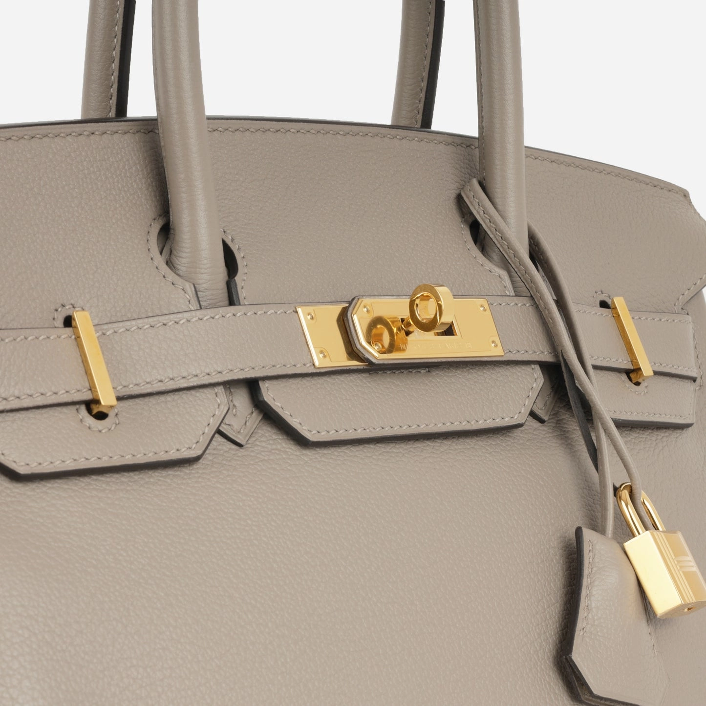 Herms - Birkin 30 - Gris Asphalt Taurillion Novillo GHW - 2019 - Pre-Loved