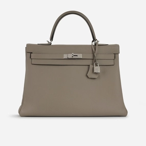 Herms - Kelly 35 - Gris Asphalte Togo PHW - 2018 - Pre-Loved