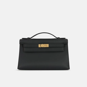 Herms - Kelly Pochette - Noir Swift GHW - 2025 - Brand New