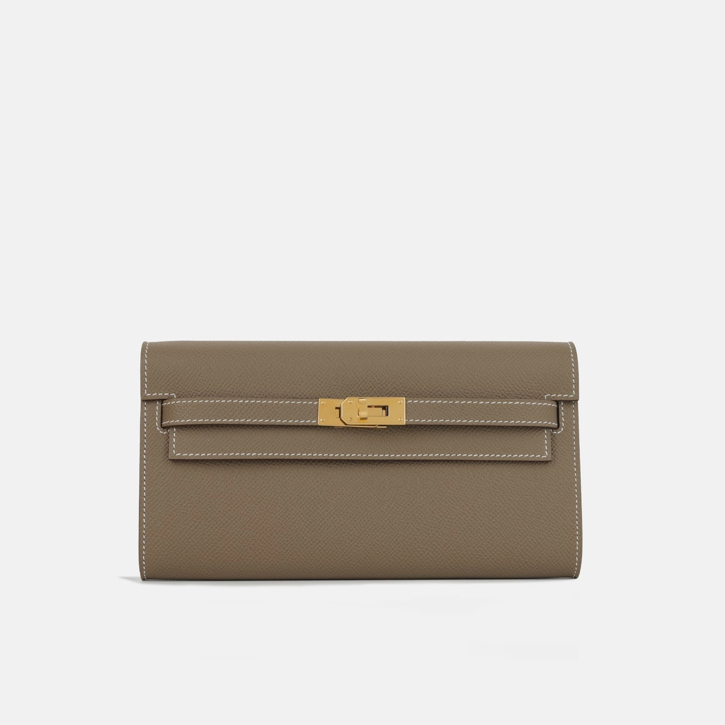 Herms - Kelly To Go Wallet - Etoupe Epsom GHW - 2024 - Pre-Loved