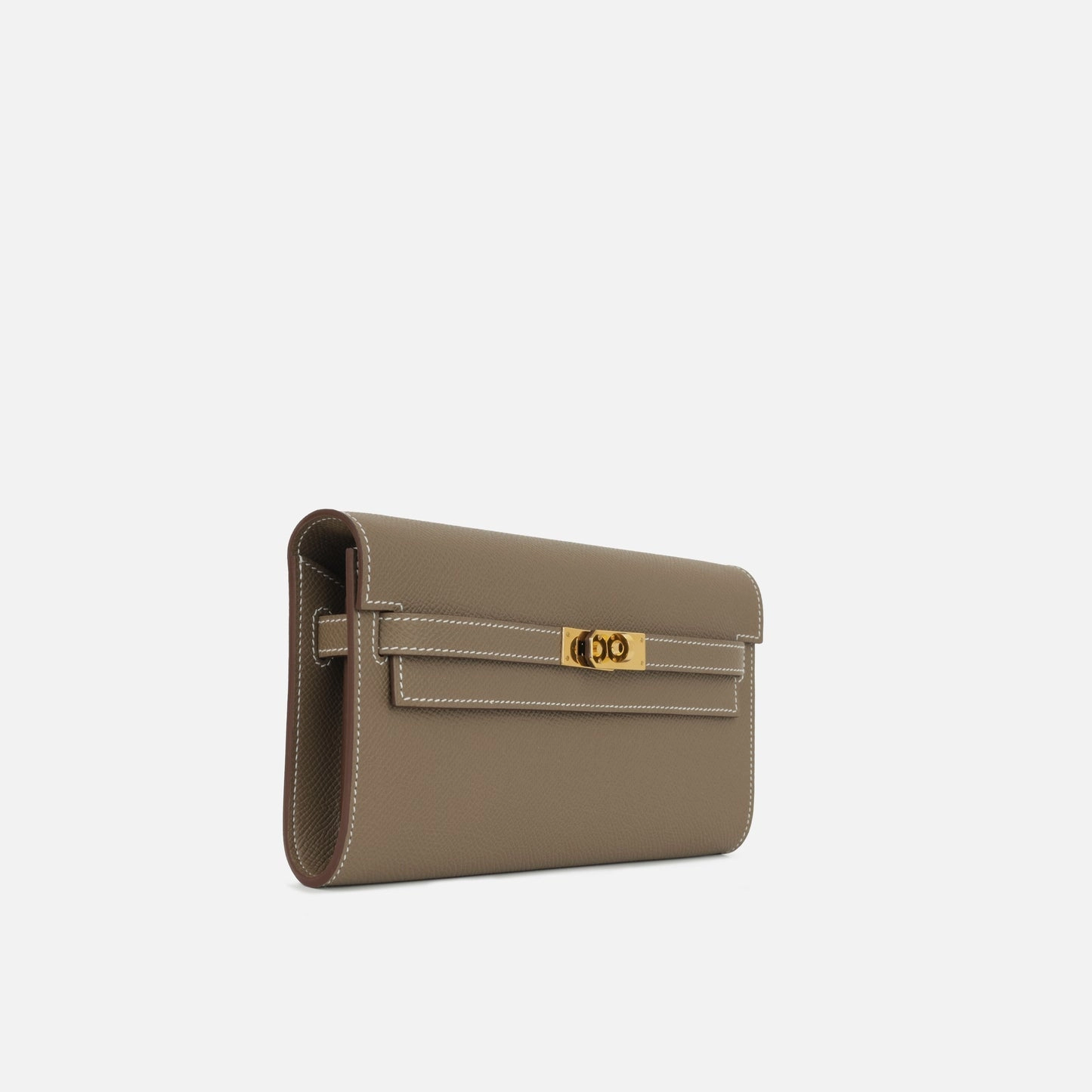 Herms - Kelly To Go Wallet - Etoupe Epsom GHW - 2024 - Pre-Loved