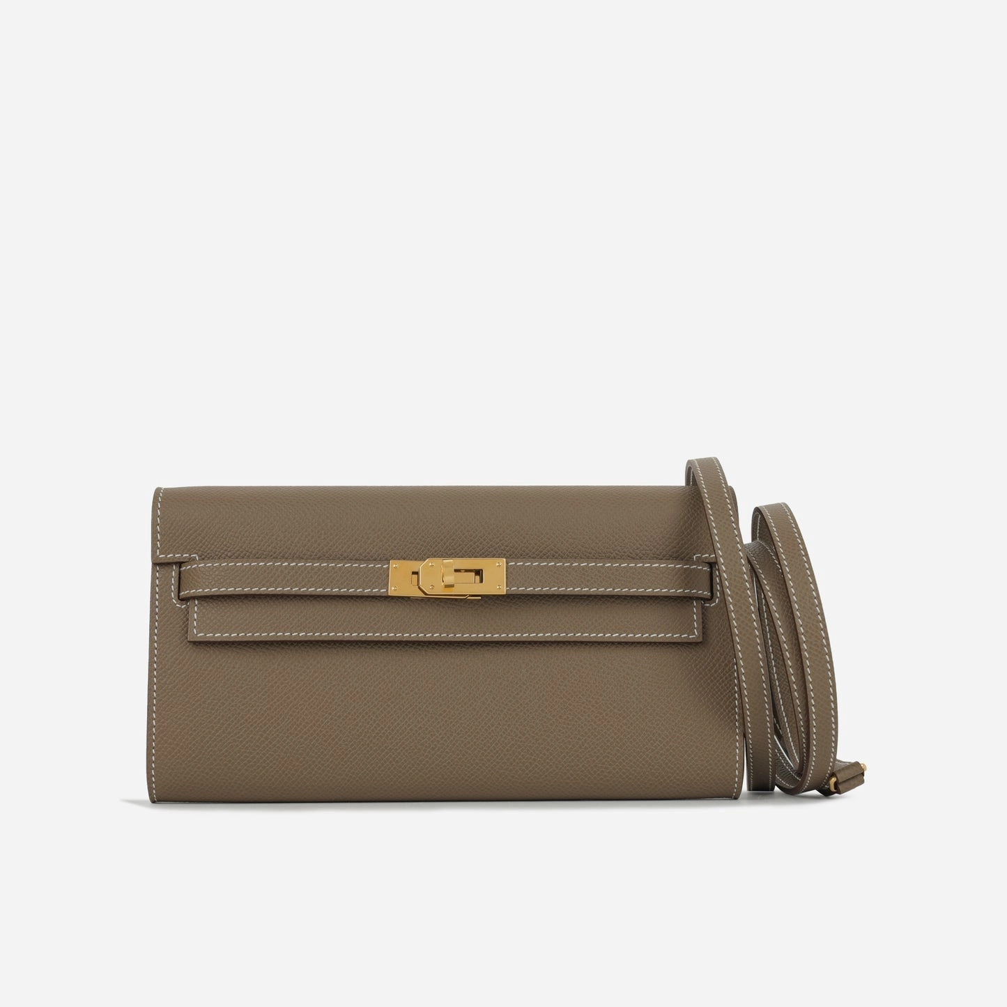Herms - Kelly To Go Wallet - Etoupe Epsom GHW - 2024 - Pre-Loved