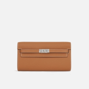 Herms - Kelly To Go Wallet - Gold Epsom GHW - 2024 - Brand New