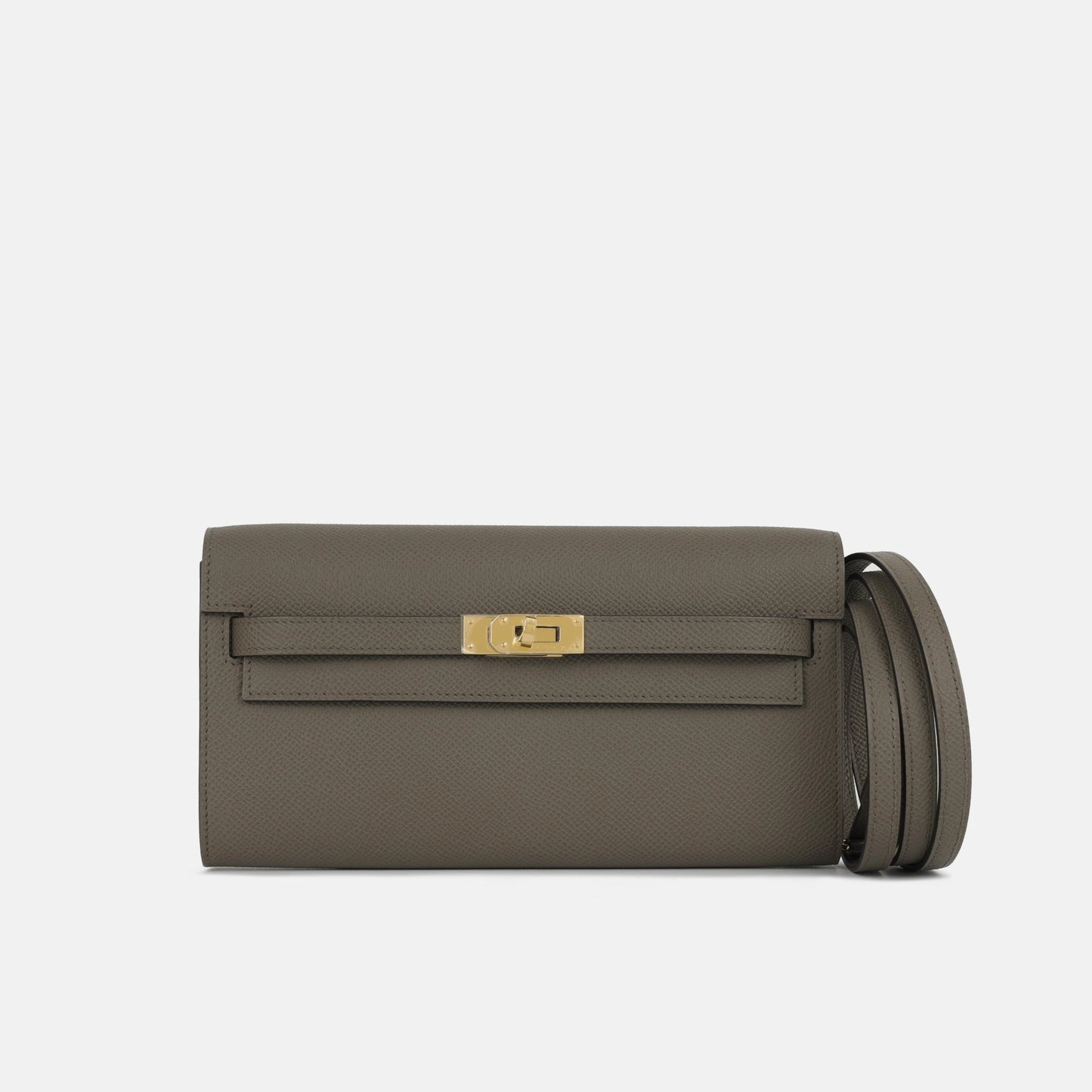 Herms - Kelly To Go Wallet - Gris Etain Epsom GHW - 2025 - Brand New