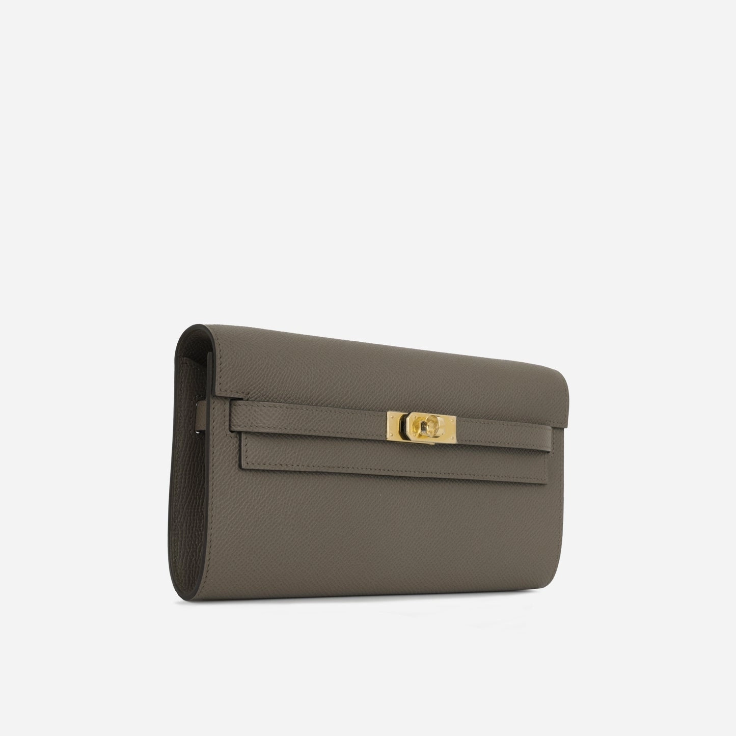 Herms - Kelly To Go Wallet - Gris Etain Epsom GHW - 2025 - Brand New