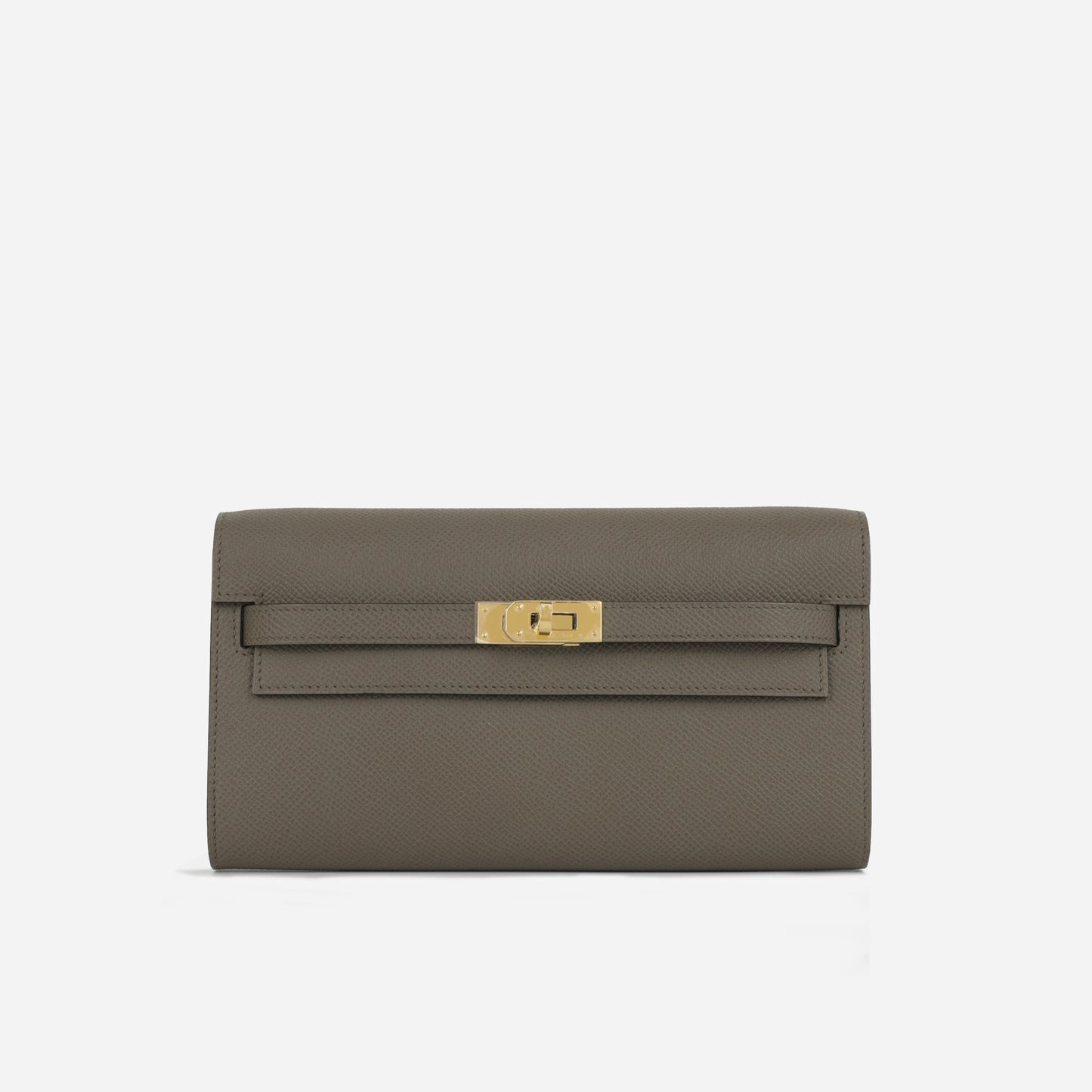 Herms - Kelly To Go Wallet - Gris Etain Epsom GHW - 2025 - Brand New