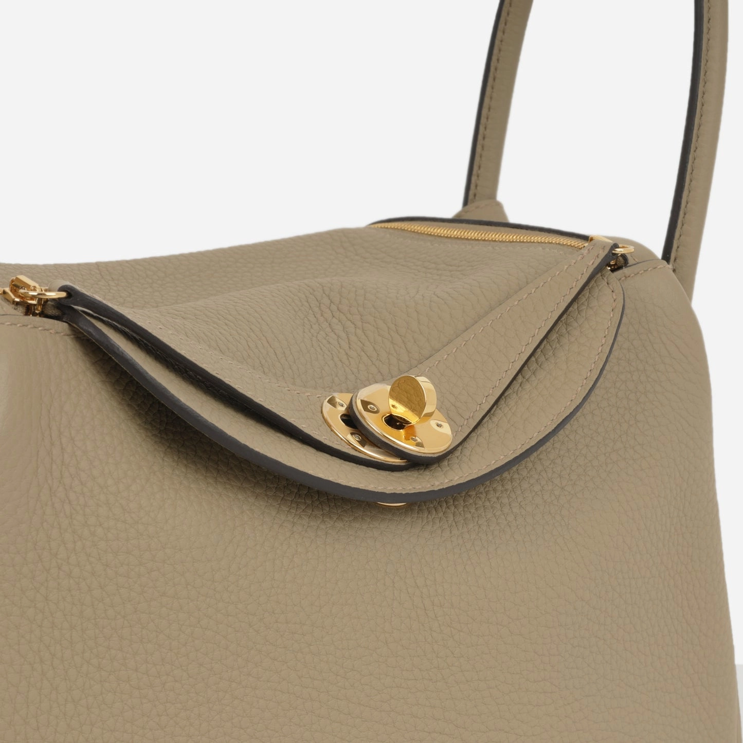 Herms - Lindy 26 - Beige Marfa Clemence GHW - Unused - 2023