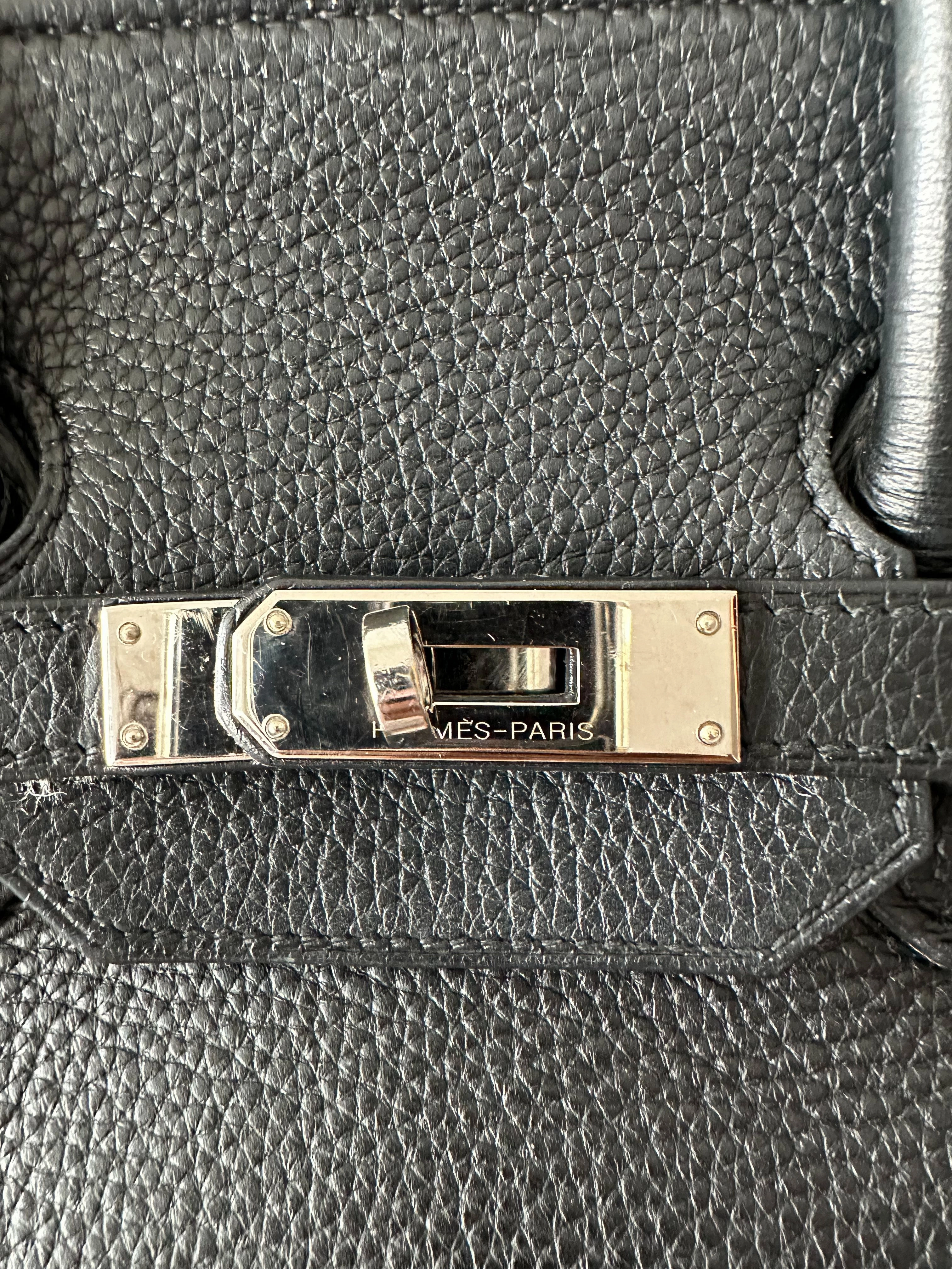 Herms Black Clemence Birkin 35