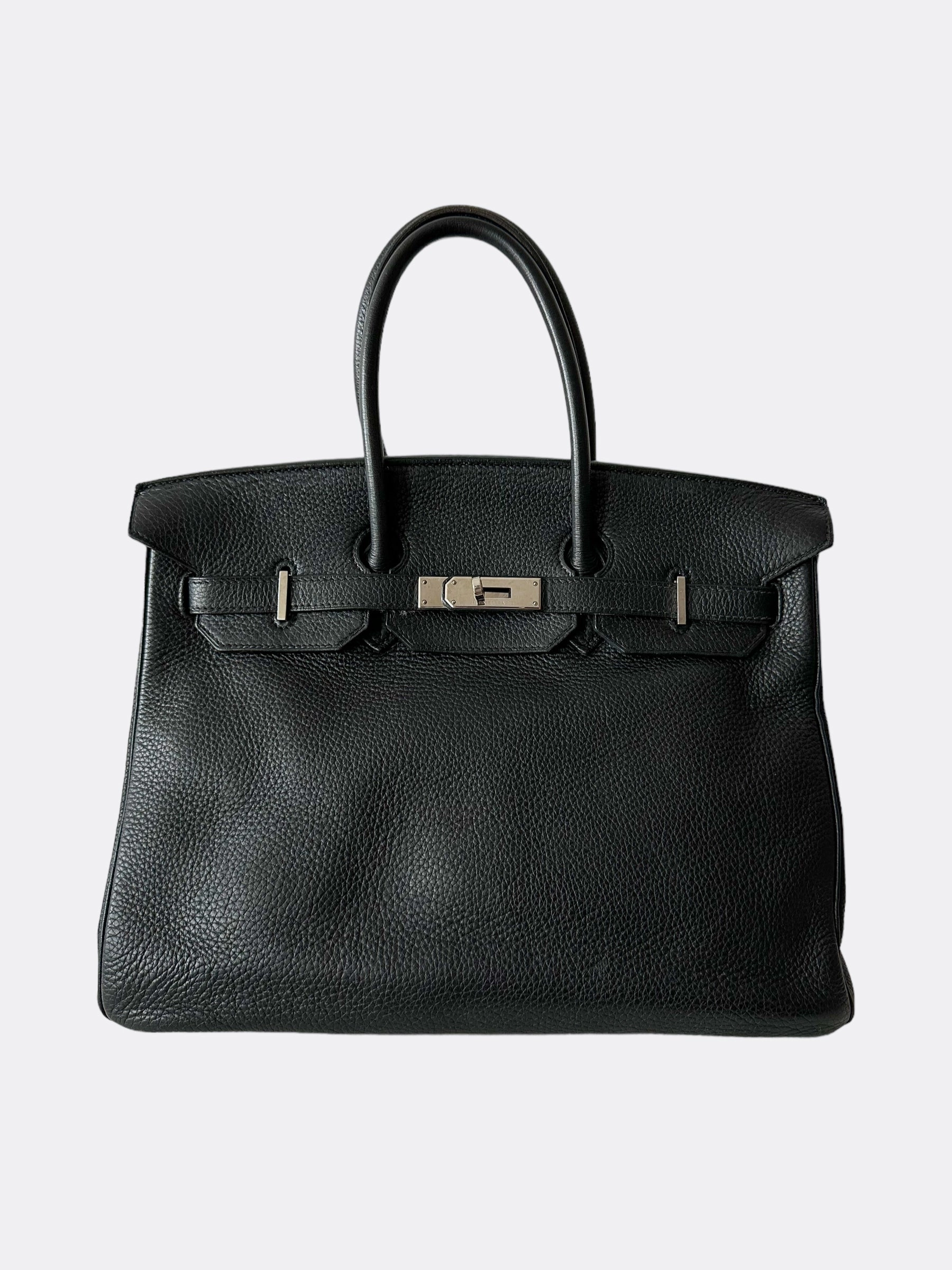 Herms Black Clemence Birkin 35