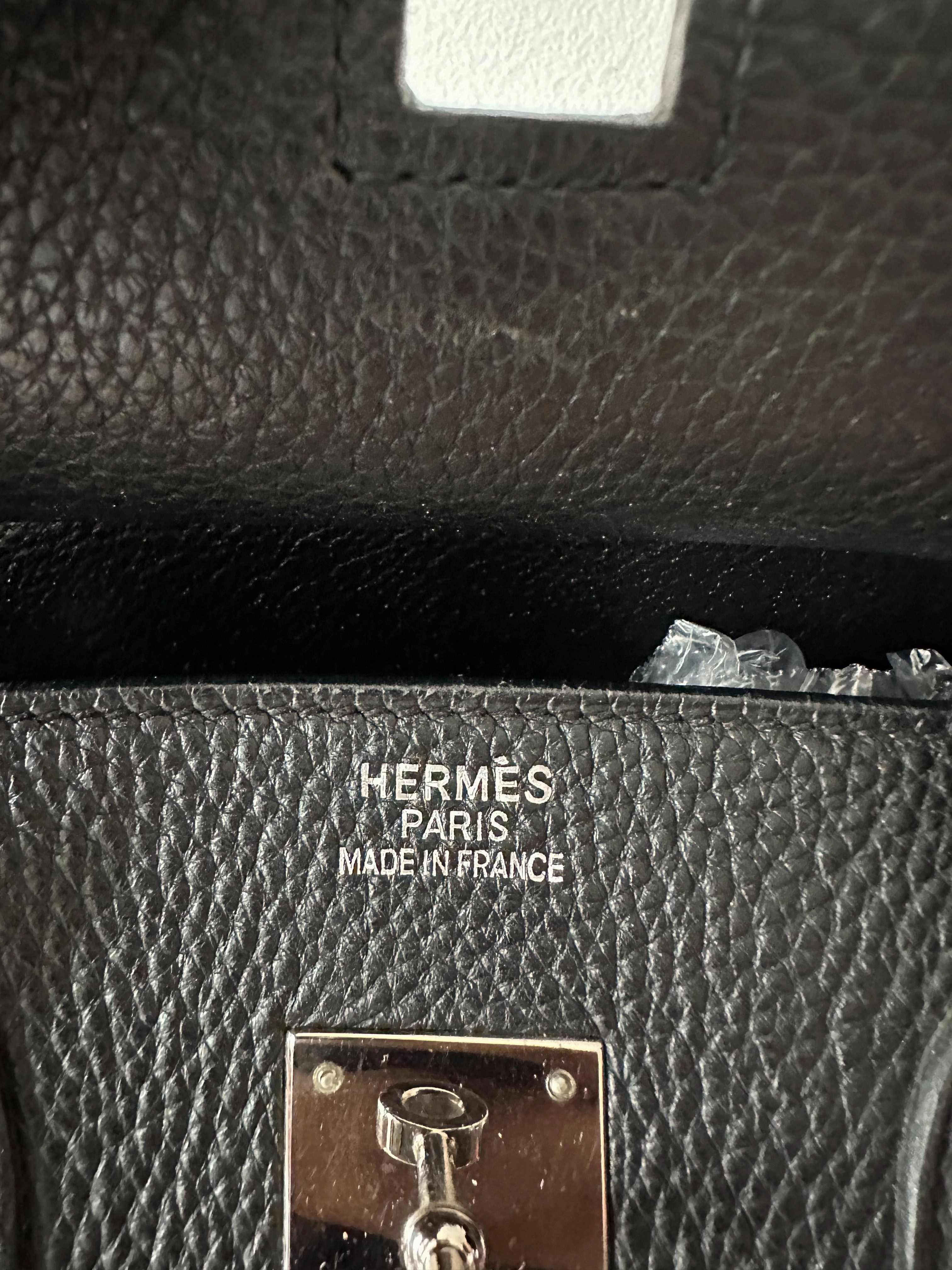 Herms Black Clemence Birkin 35