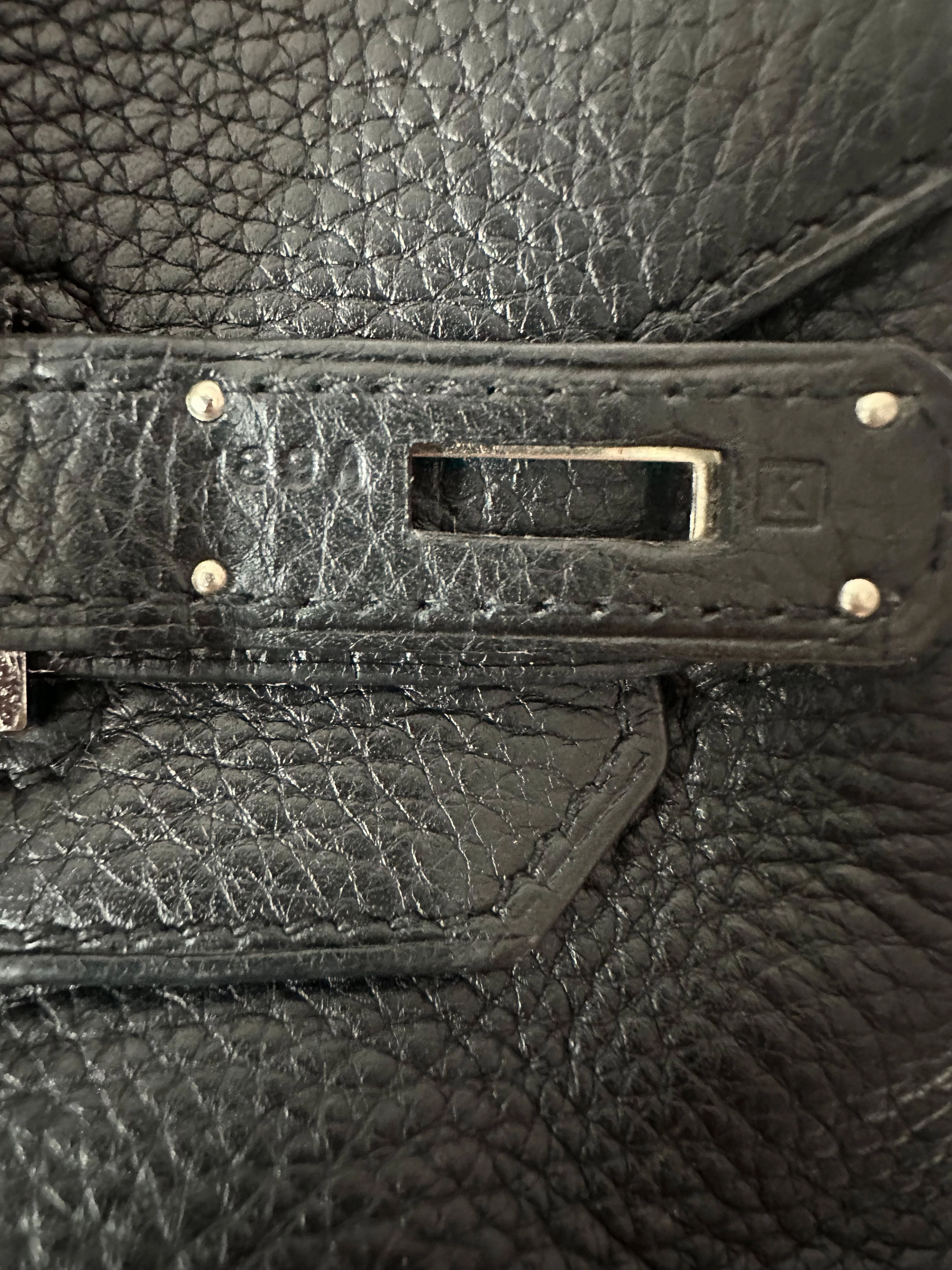 Herms Black Clemence Birkin 35