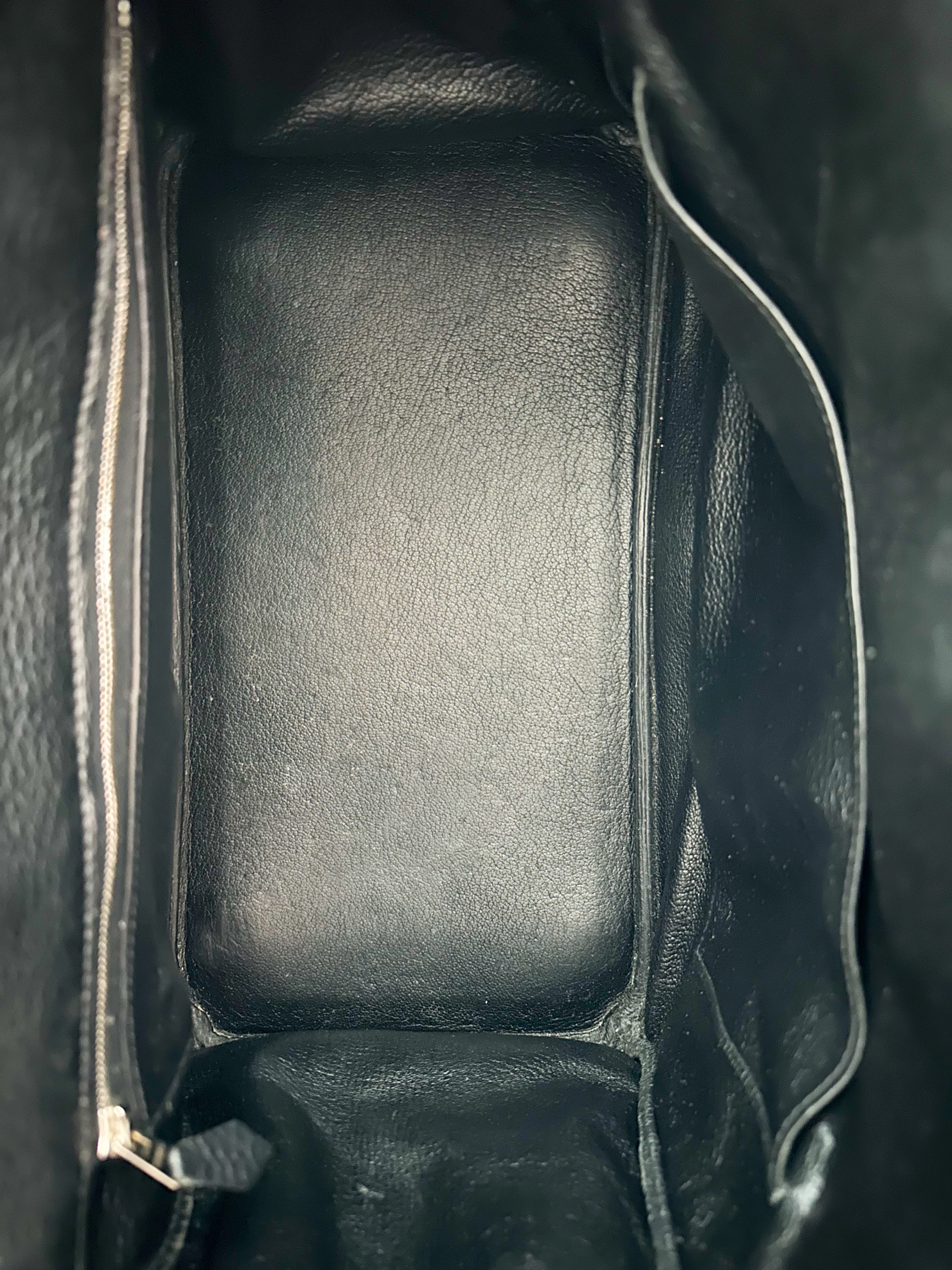 Herms Black Clemence Birkin 35