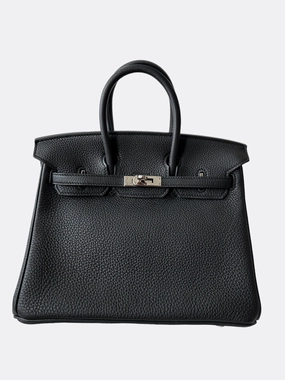 Herms Black Togo Birkin 25