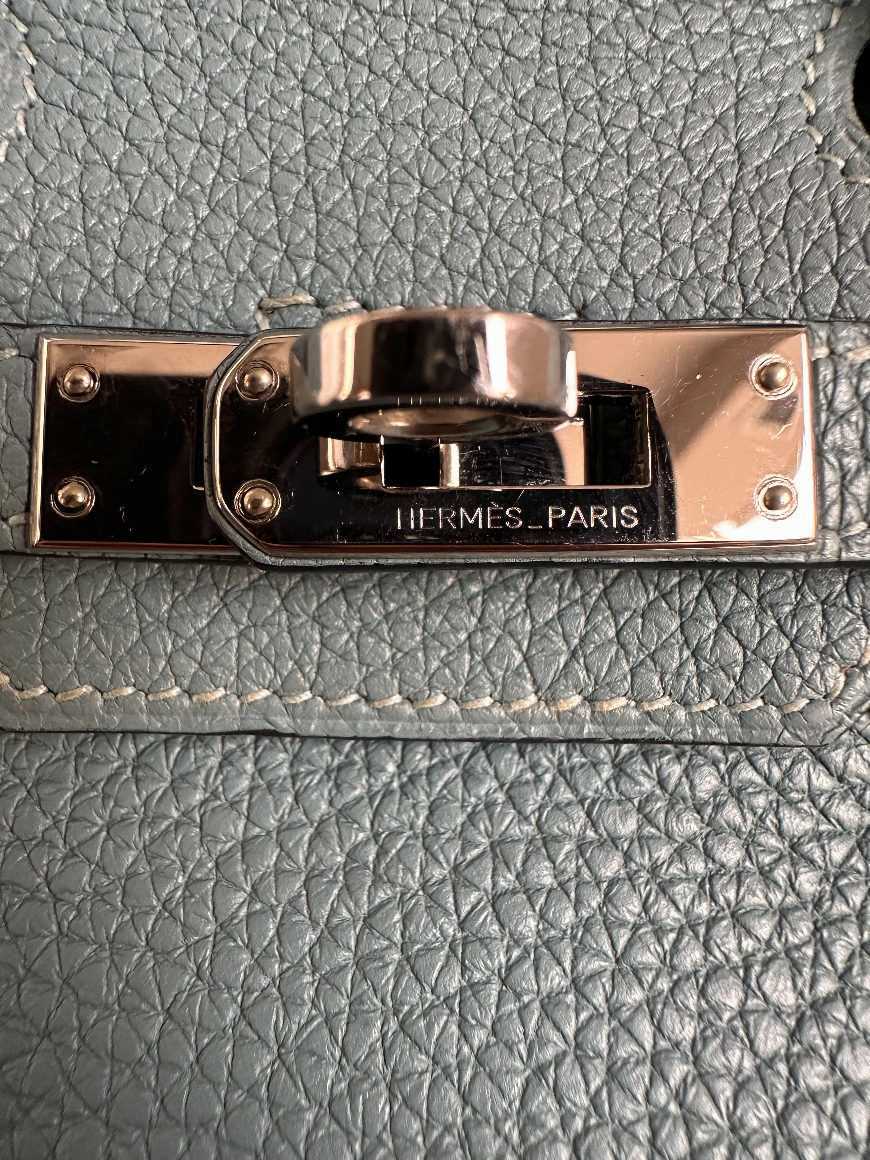 Herms Blue Togo Birkin 25