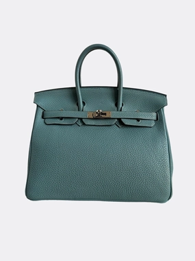 Herms Blue Togo Birkin 25