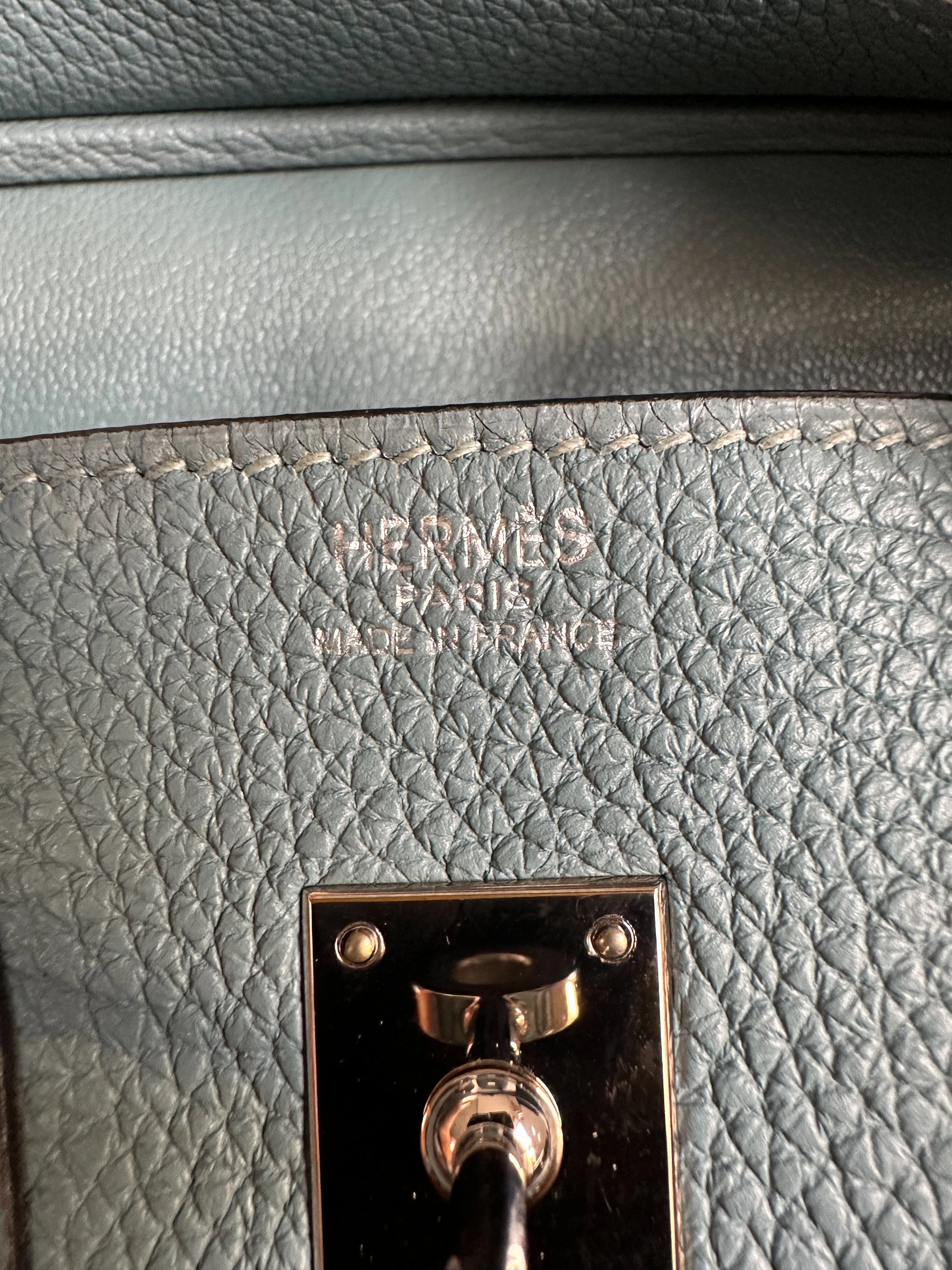 Herms Blue Togo Birkin 25