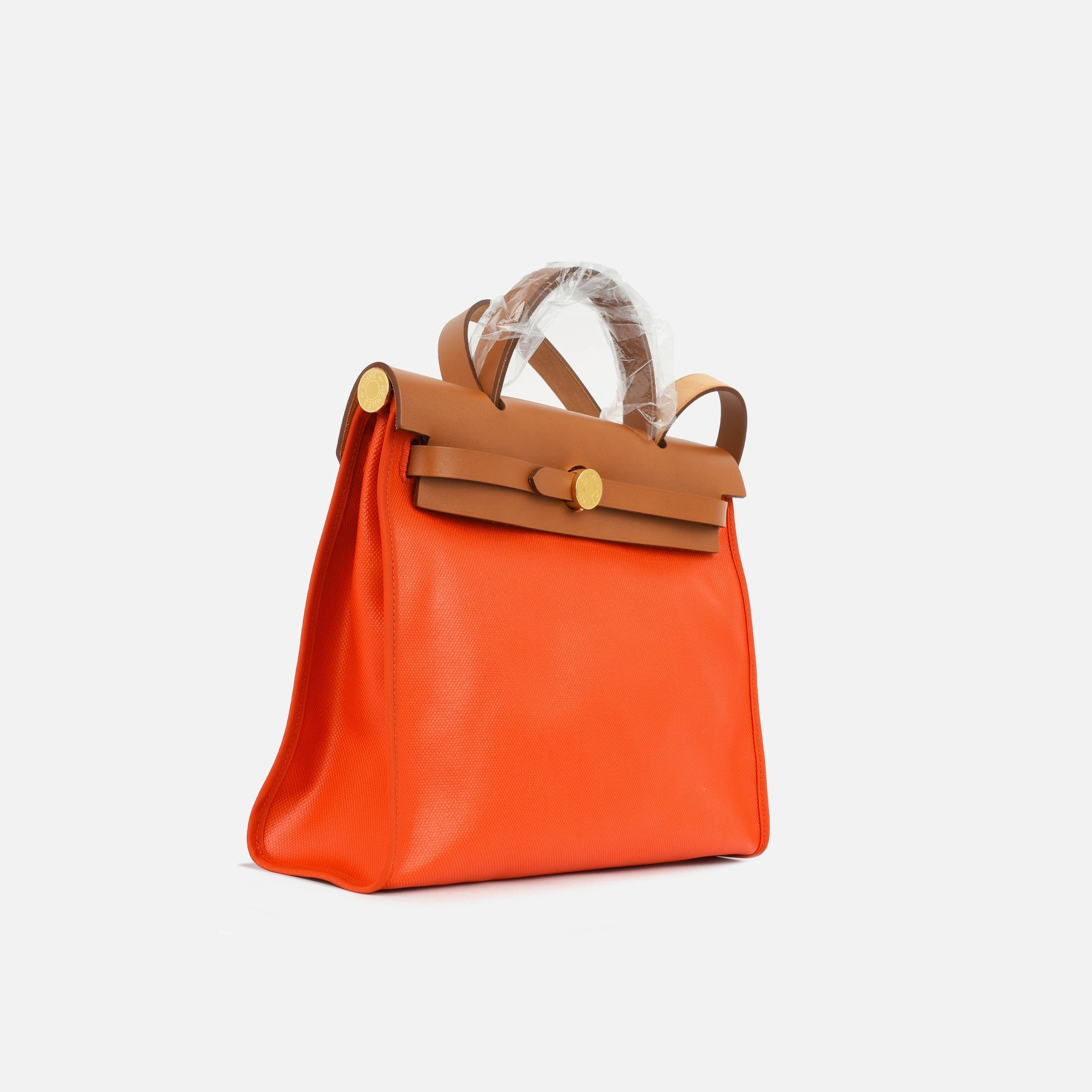 Herms Herbag 31 - Orange Mecano Berline Toile (NWT)