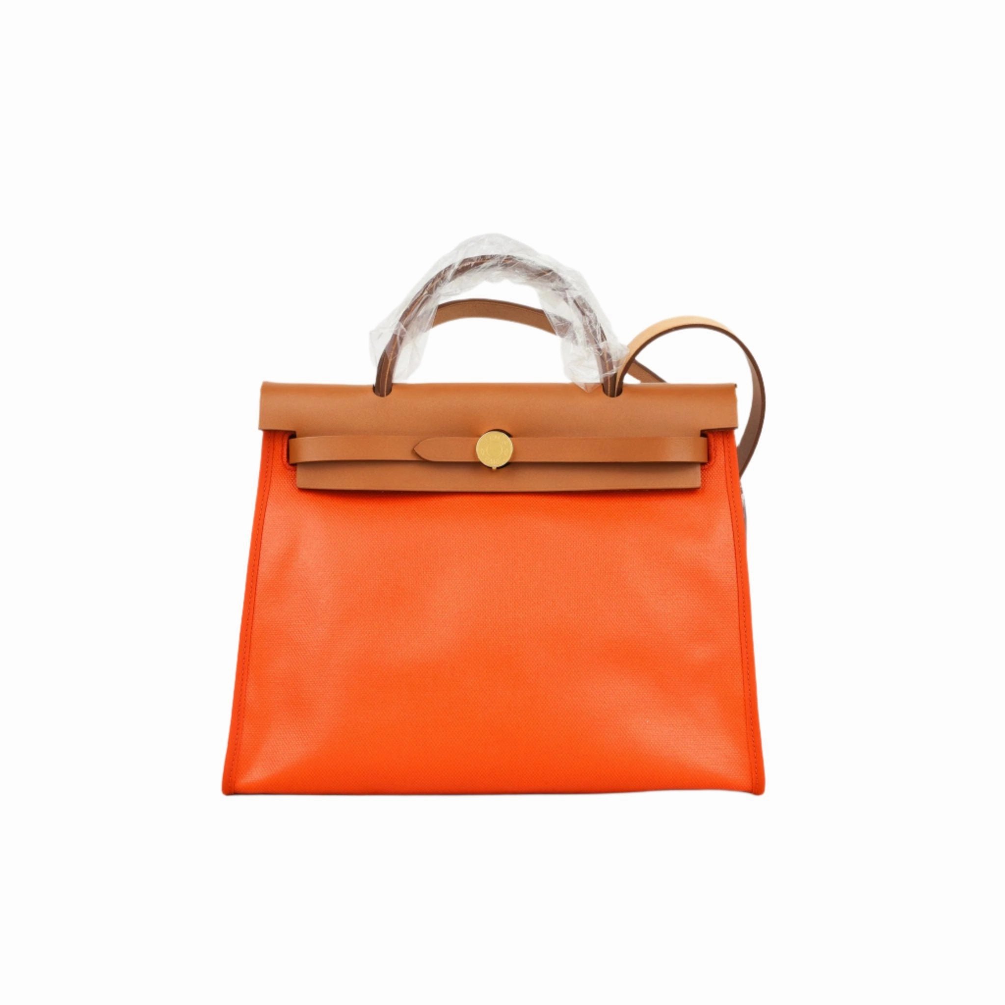 Herms Herbag 31 - Orange Mecano Berline Toile (NWT)
