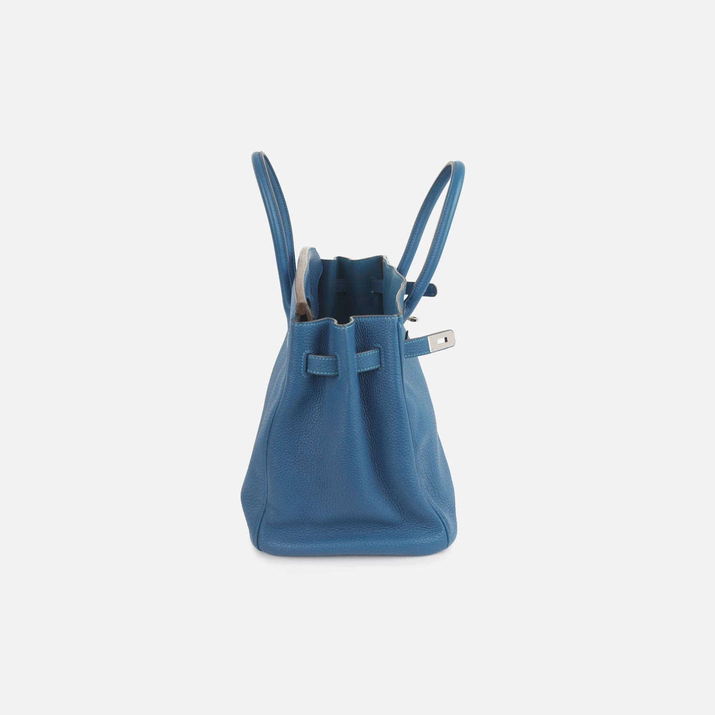 Herms Herms - Birkin 35 - Bleu Mykonos PHW - 2010 - Pre-Loved