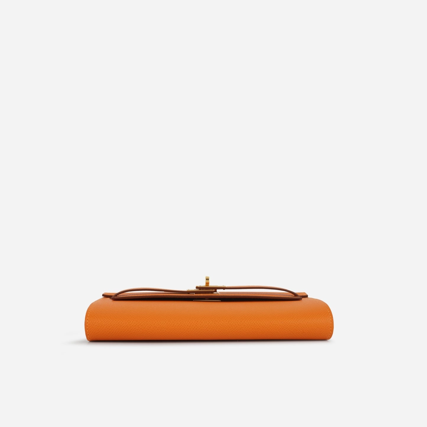 Herms Herms - Kelly To Go Wallet - Orange Epsom GHW - 2024