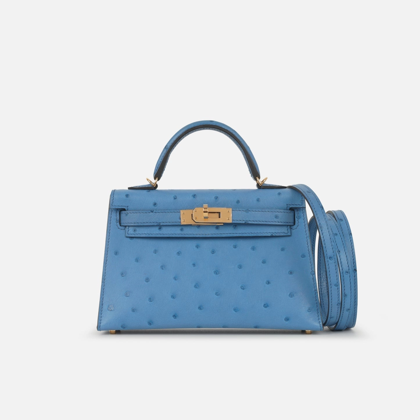 Herms Herms Kelly 20 - Mykonos Ostrich HW