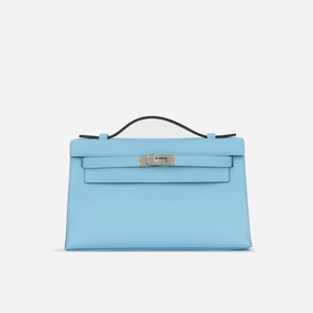Herms Herms Kelly Pochette - Celeste