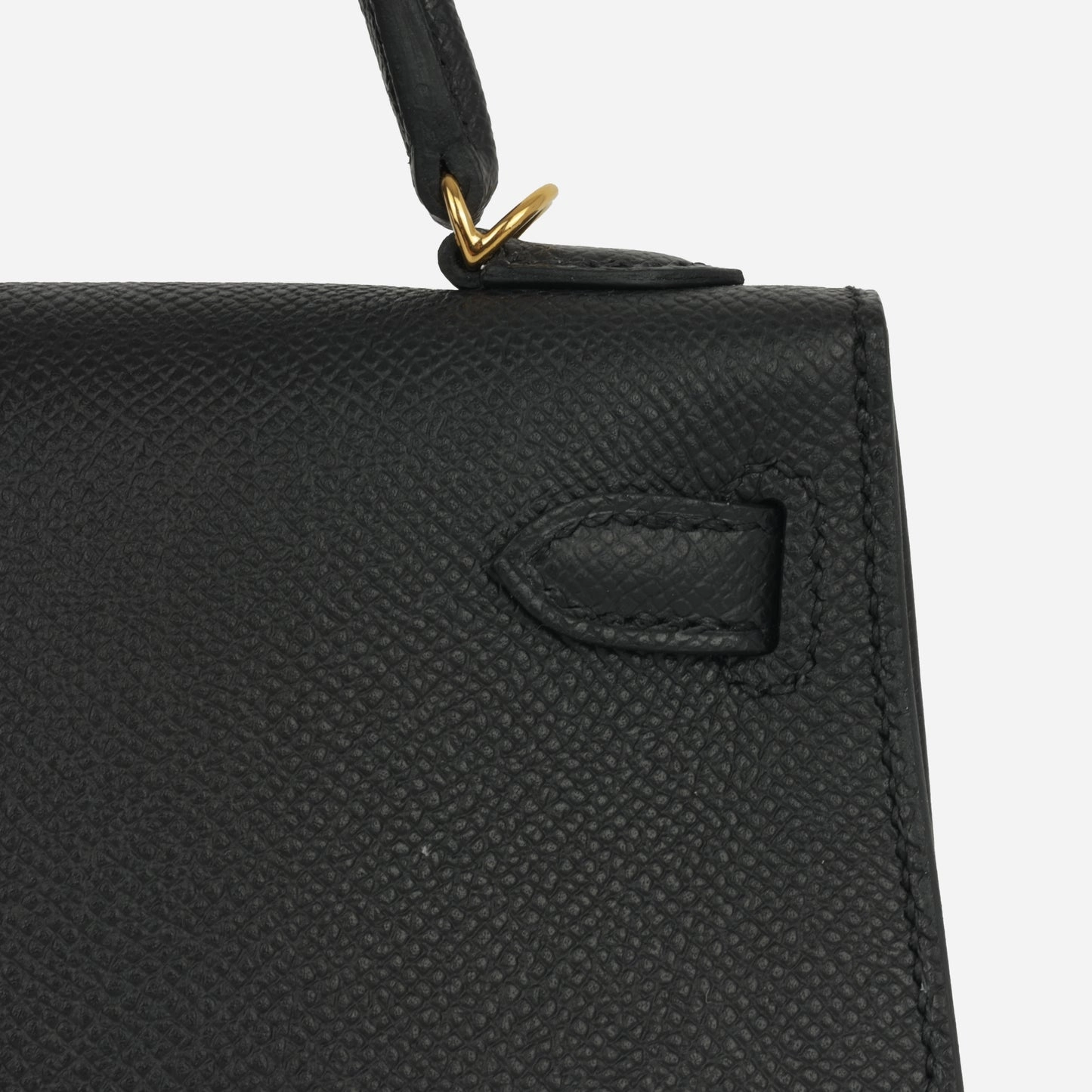 Herms Mini Kelly 20 - Noir Epsom Gold